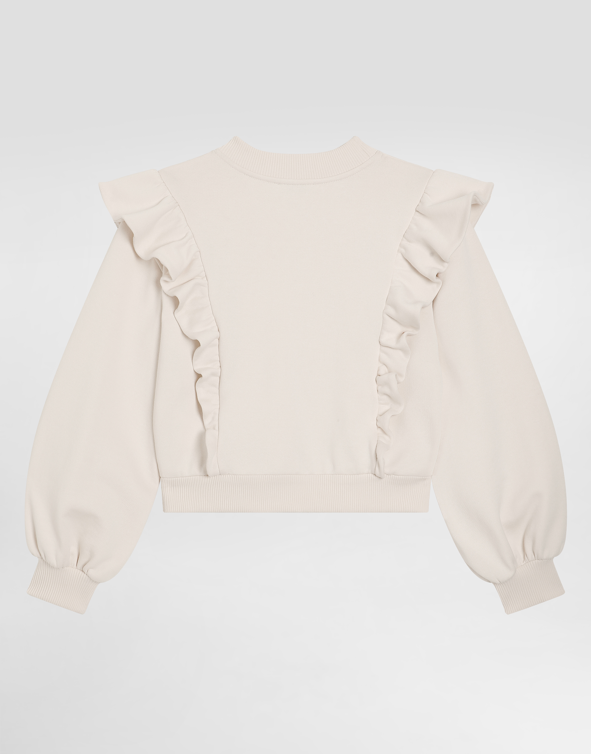 Sweatshirt with laser-cut DG logo