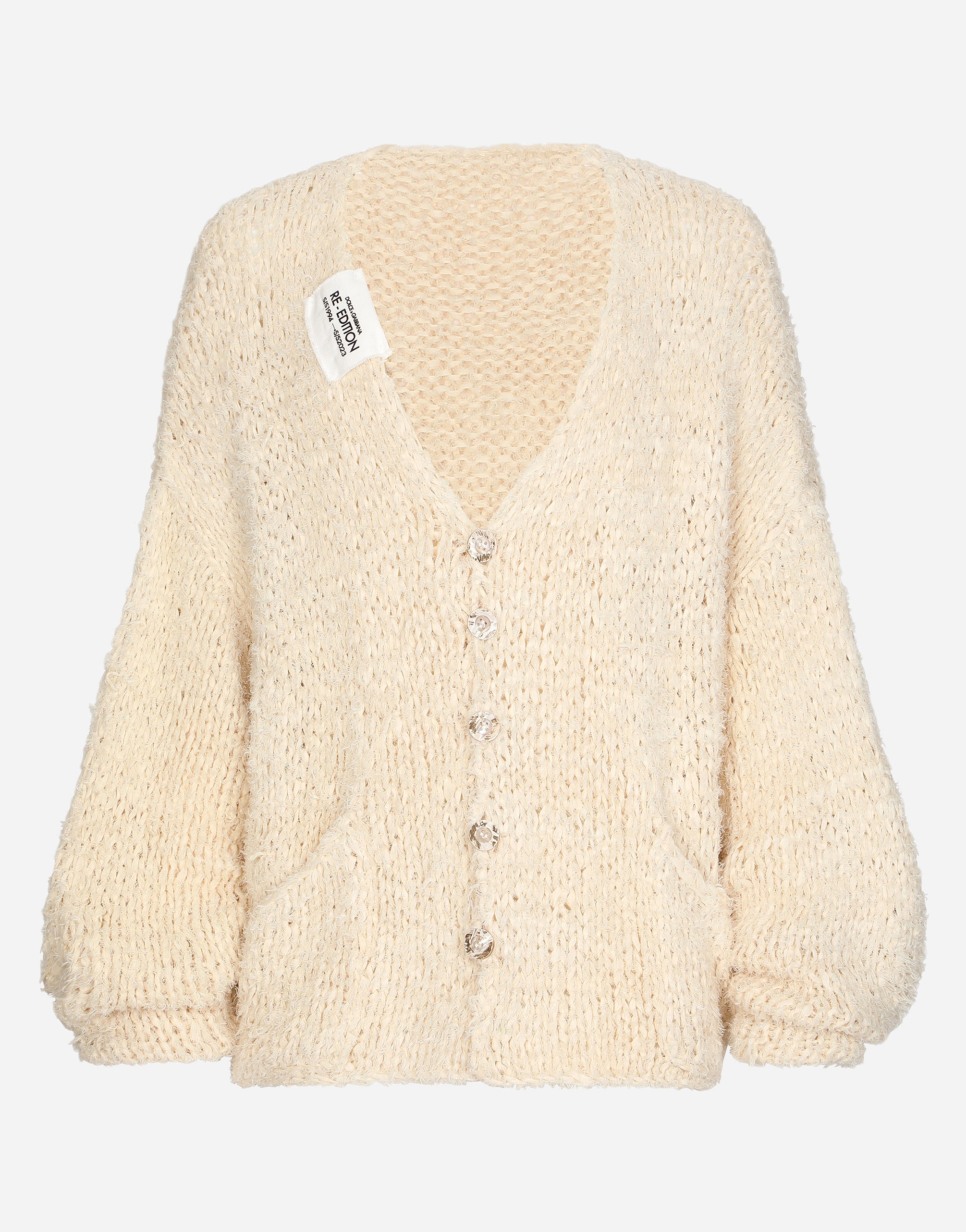 Dolce & Gabbana Oversized-sleeve Knit Cardigan In Combined_colour