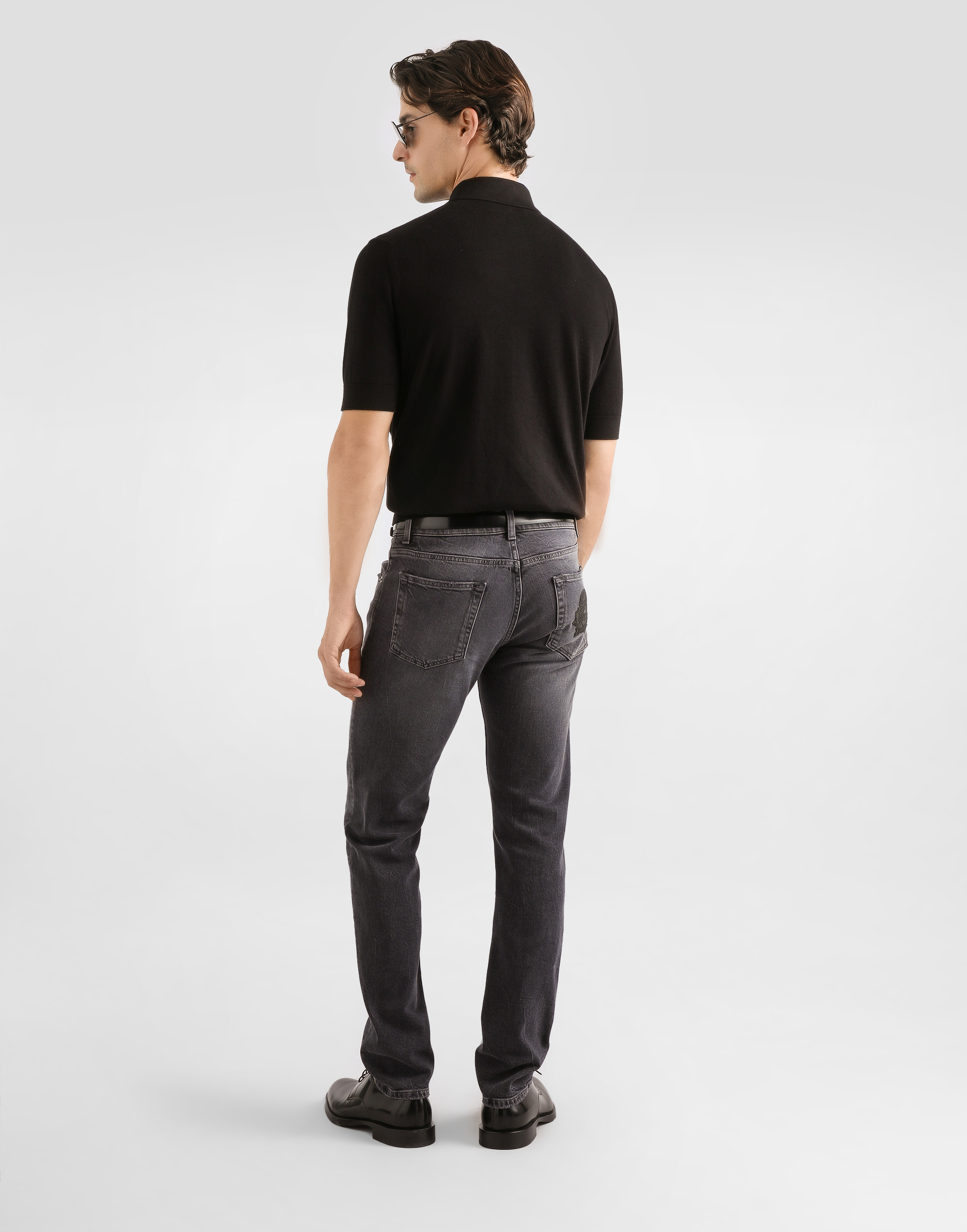  Dolce & Gabbana Cotton Polo Shirt - Mann Strickwaren Schwarz 46 