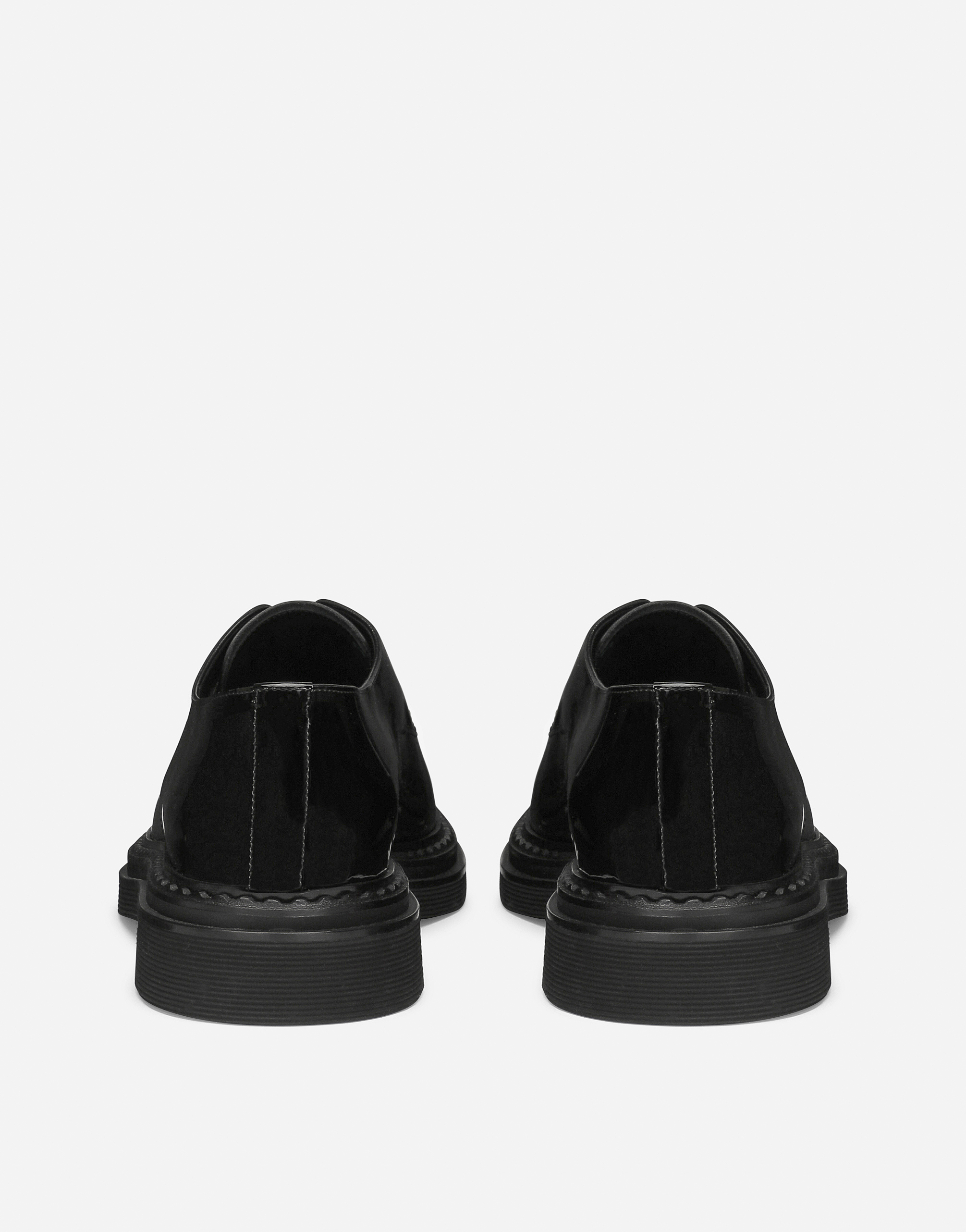 DOLCE & GABBANA PATENT LEATHER DERBY SHOES