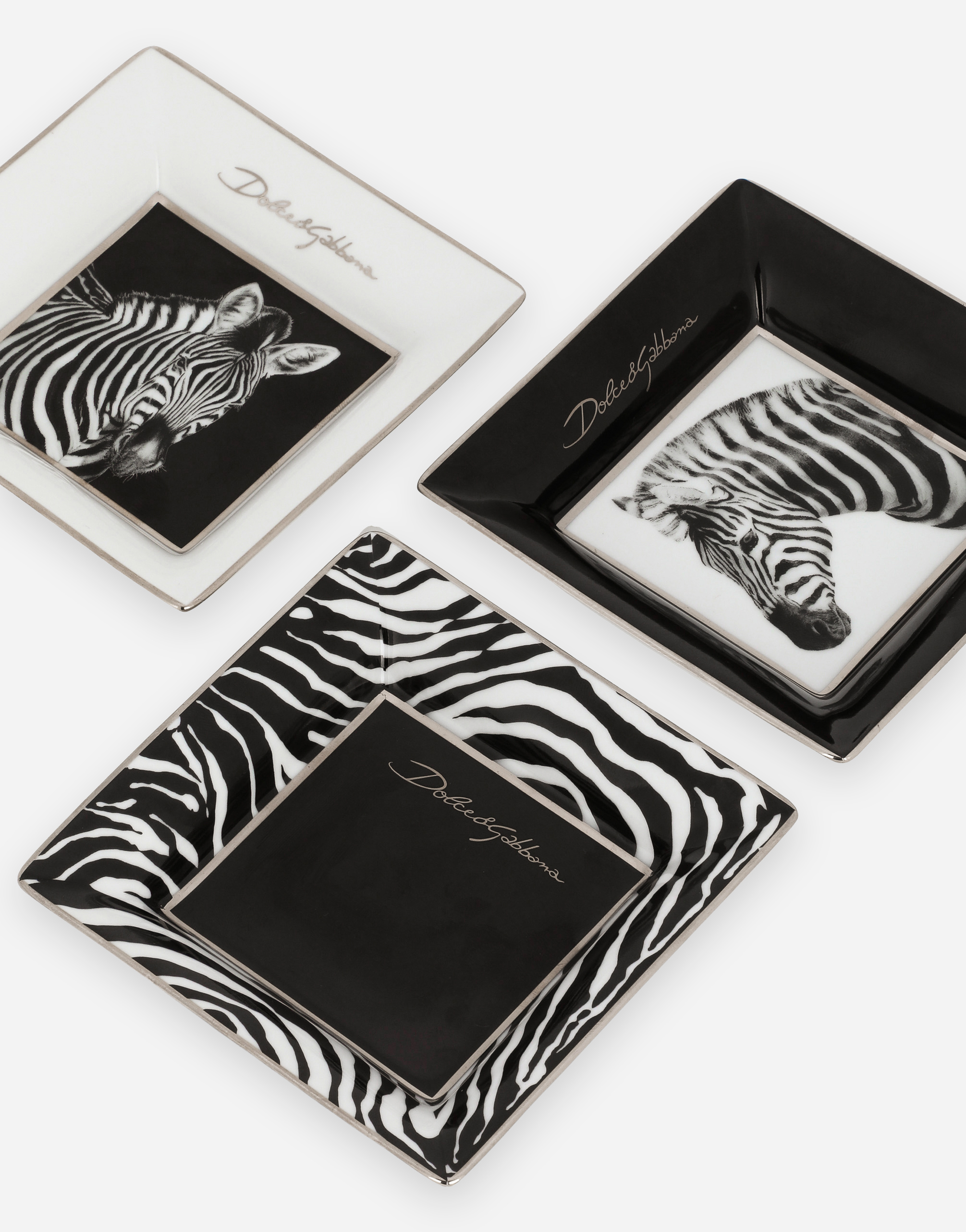 Set 3 Porcelain Trinket Trays