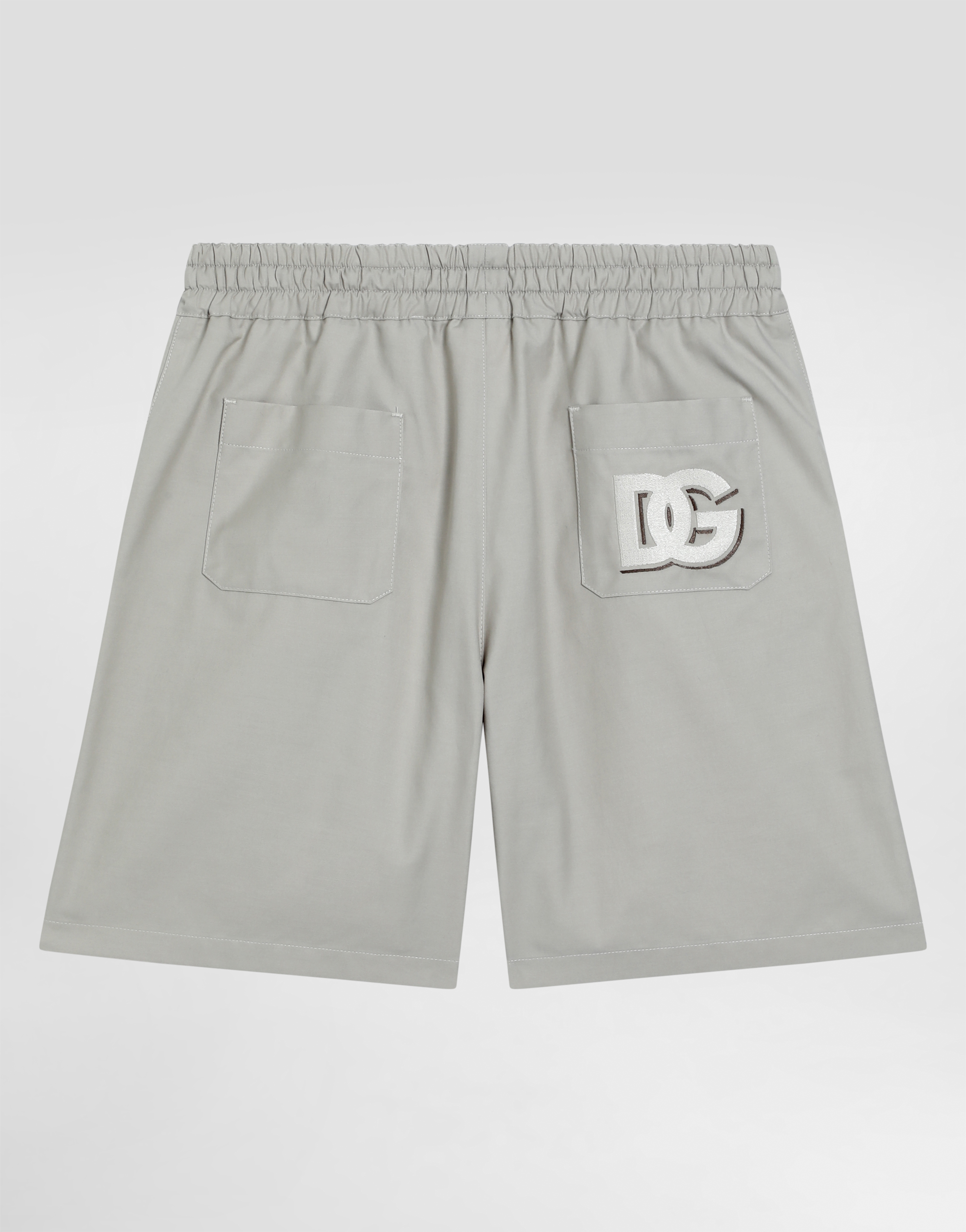 Gabardine shorts with DG logo