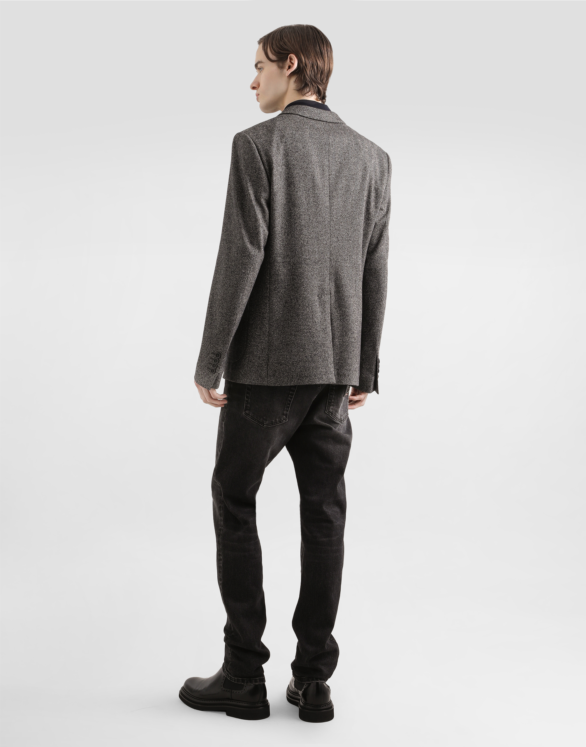 Fine-gauge wool polo shirt