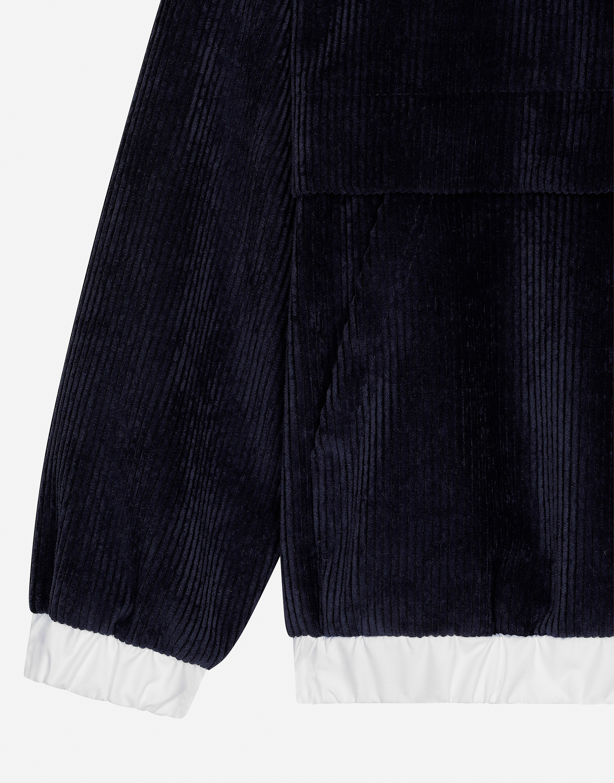  Dolce & Gabbana Sweatshirt Aus Samt Mit Kapuze Und Dg-logo Lorbeer - Mann T-shirts Und Sweatshirts Blau 10 Years 