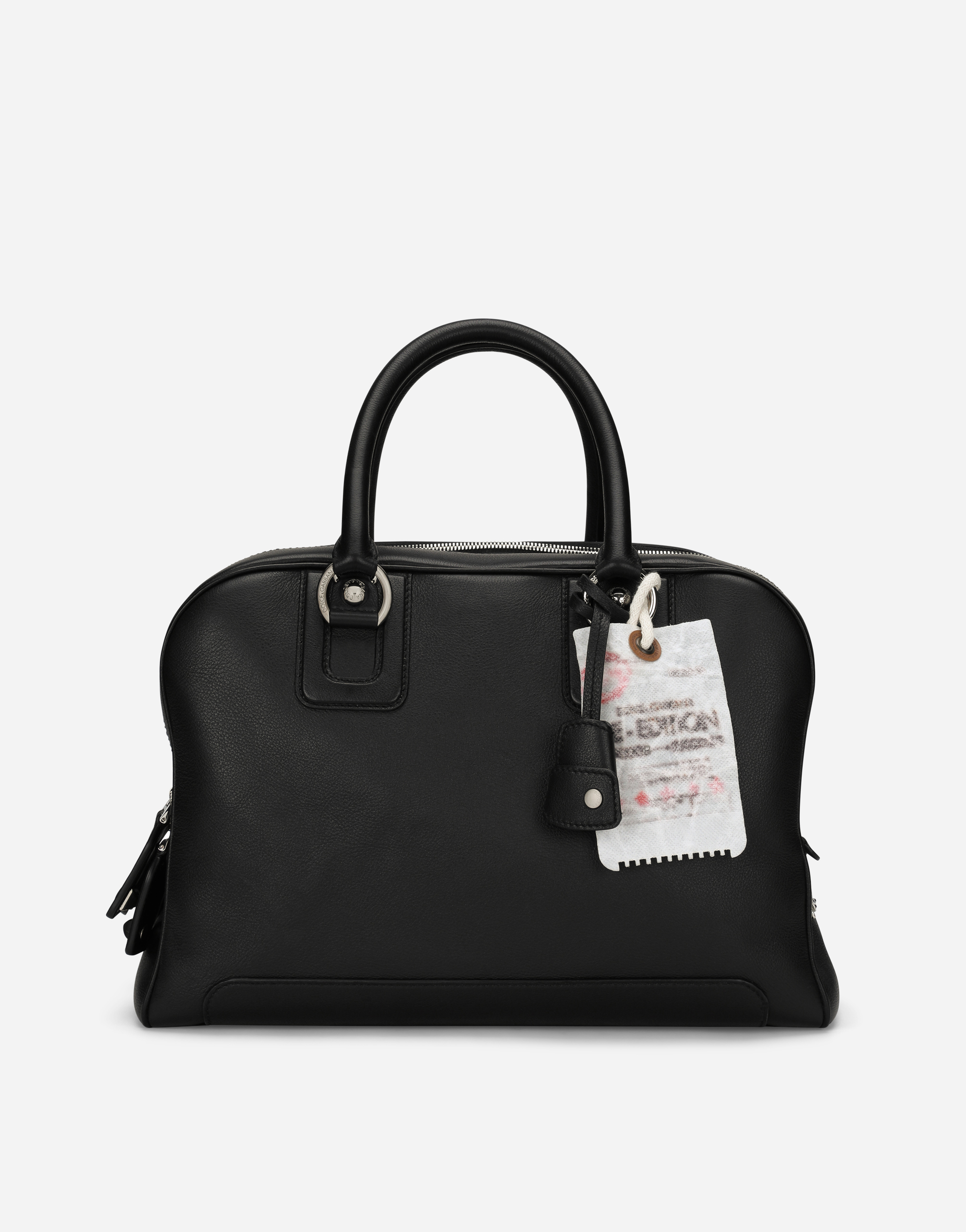 Shop Dolce & Gabbana Calfskin Bag In Black