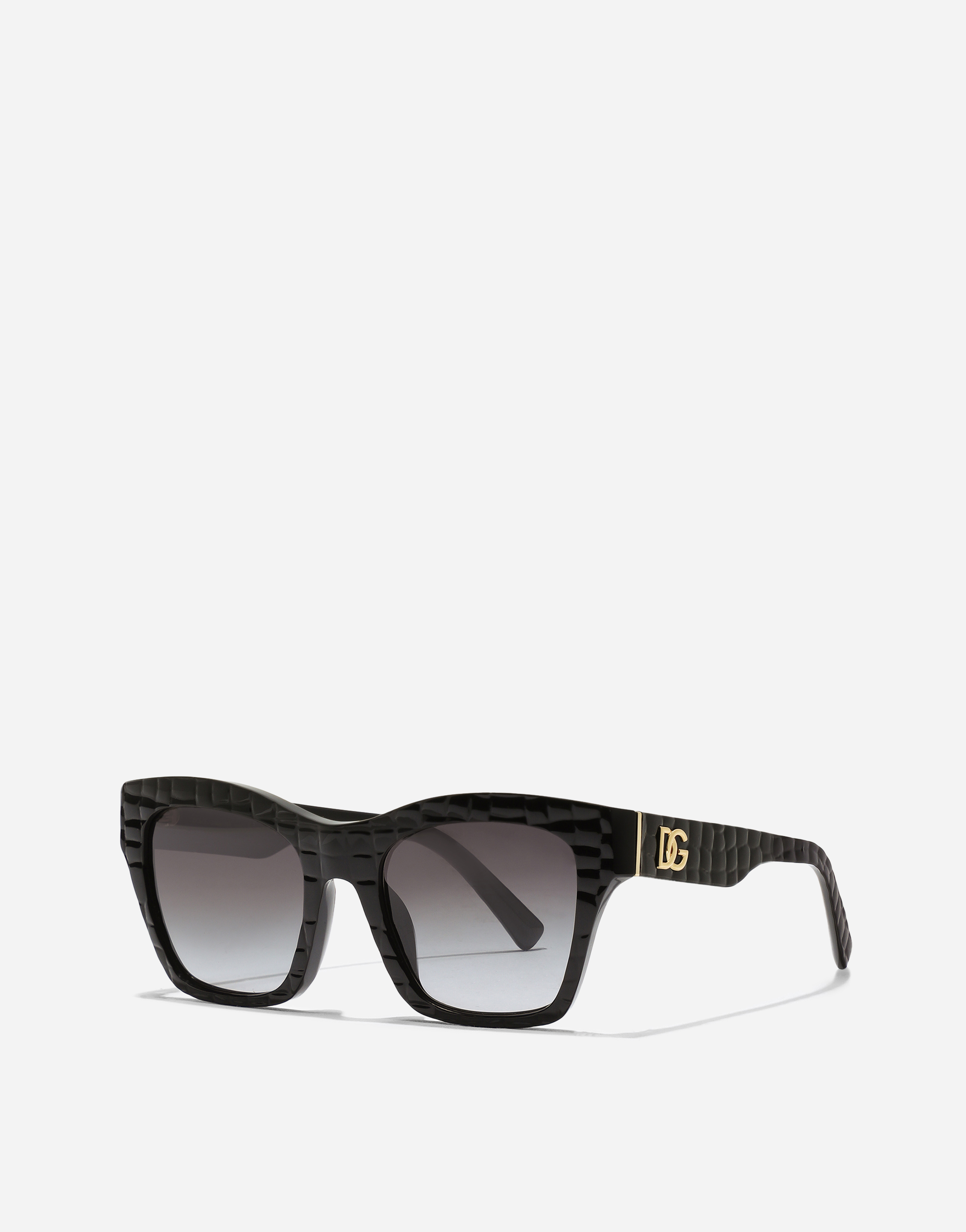 Dolce & Gabbana Dg Crossed Sunglasses In Black