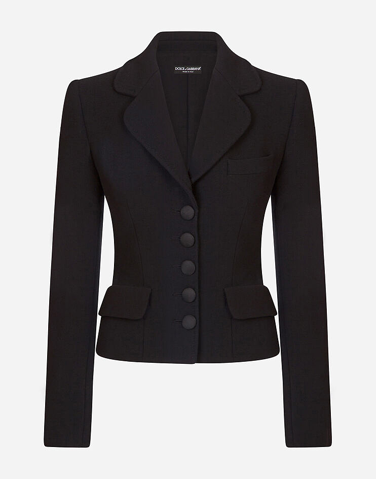 Short single-breasted Dolce jacket in Black for Women