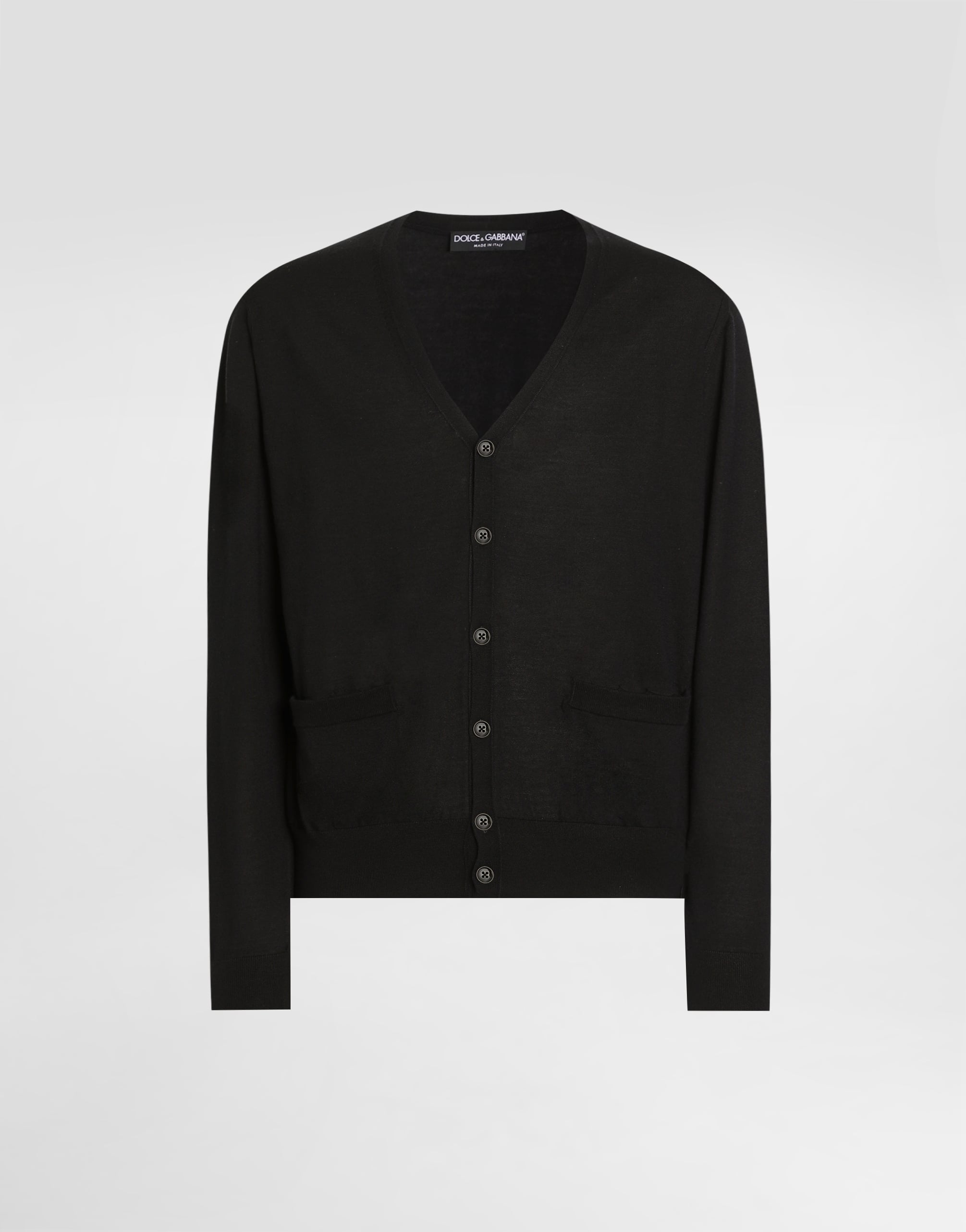 Blackのメンズ Cashmere cardigan | Dolce&Gabbana®