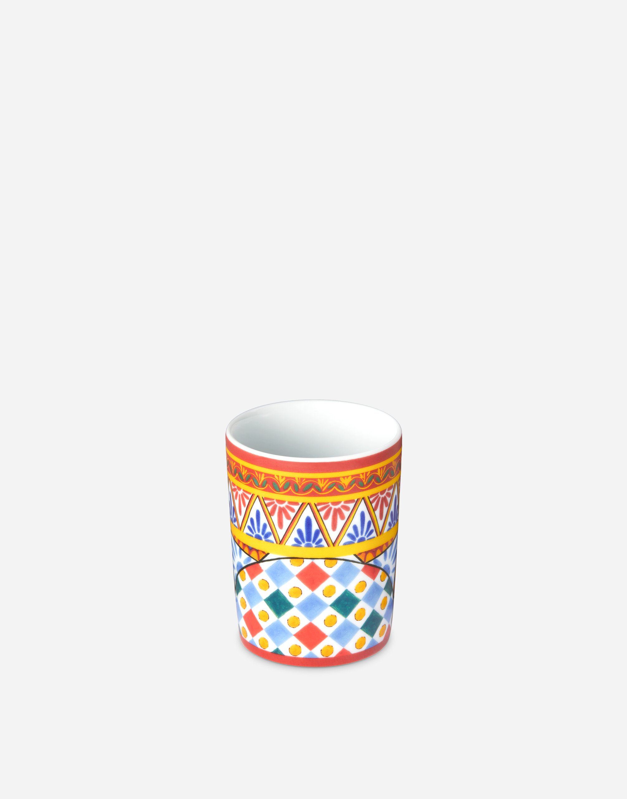 Dolce & Gabbana Porcelain Water Glass In Multicolor