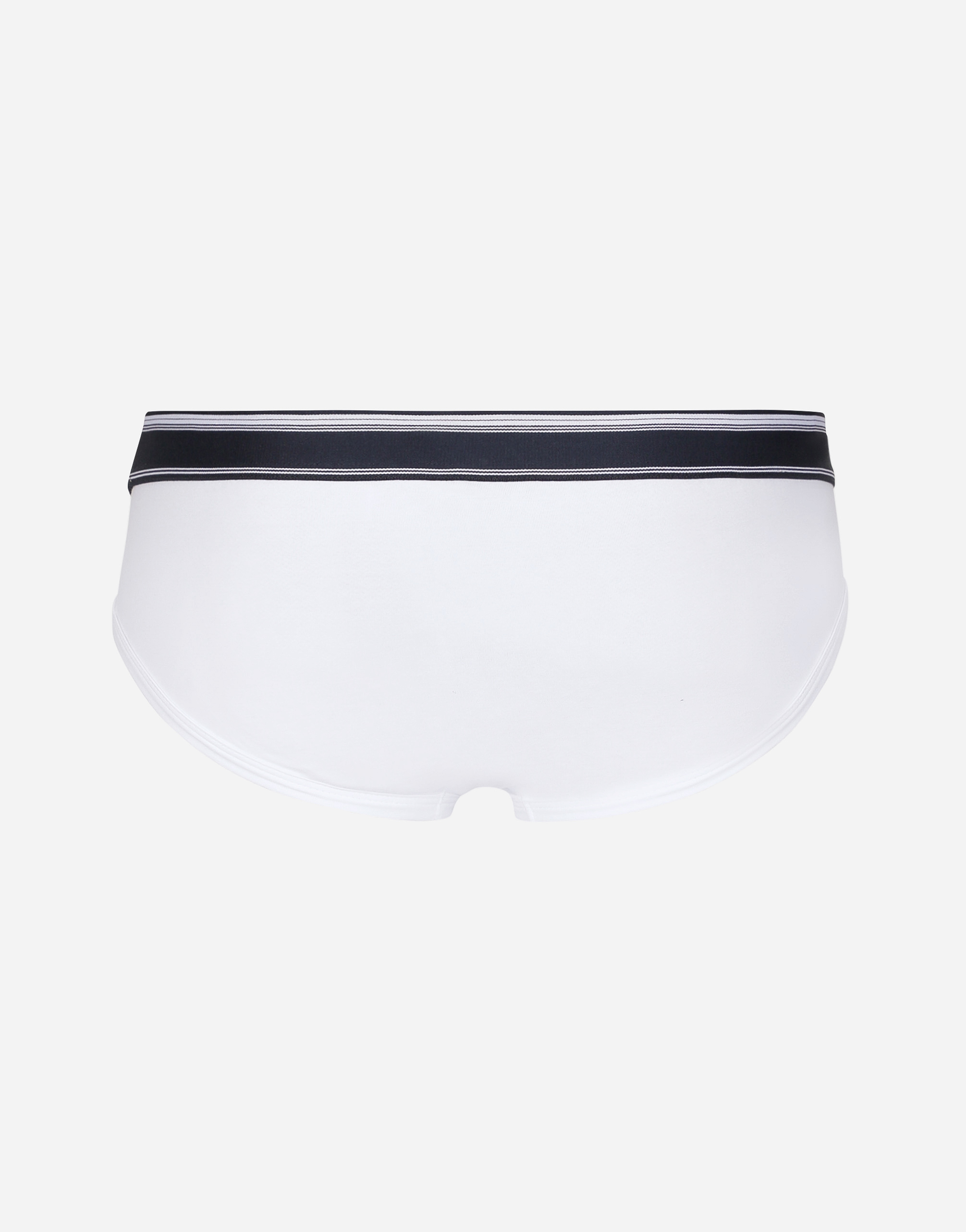 Mid-length two-way stretch cotton briefs two-pack