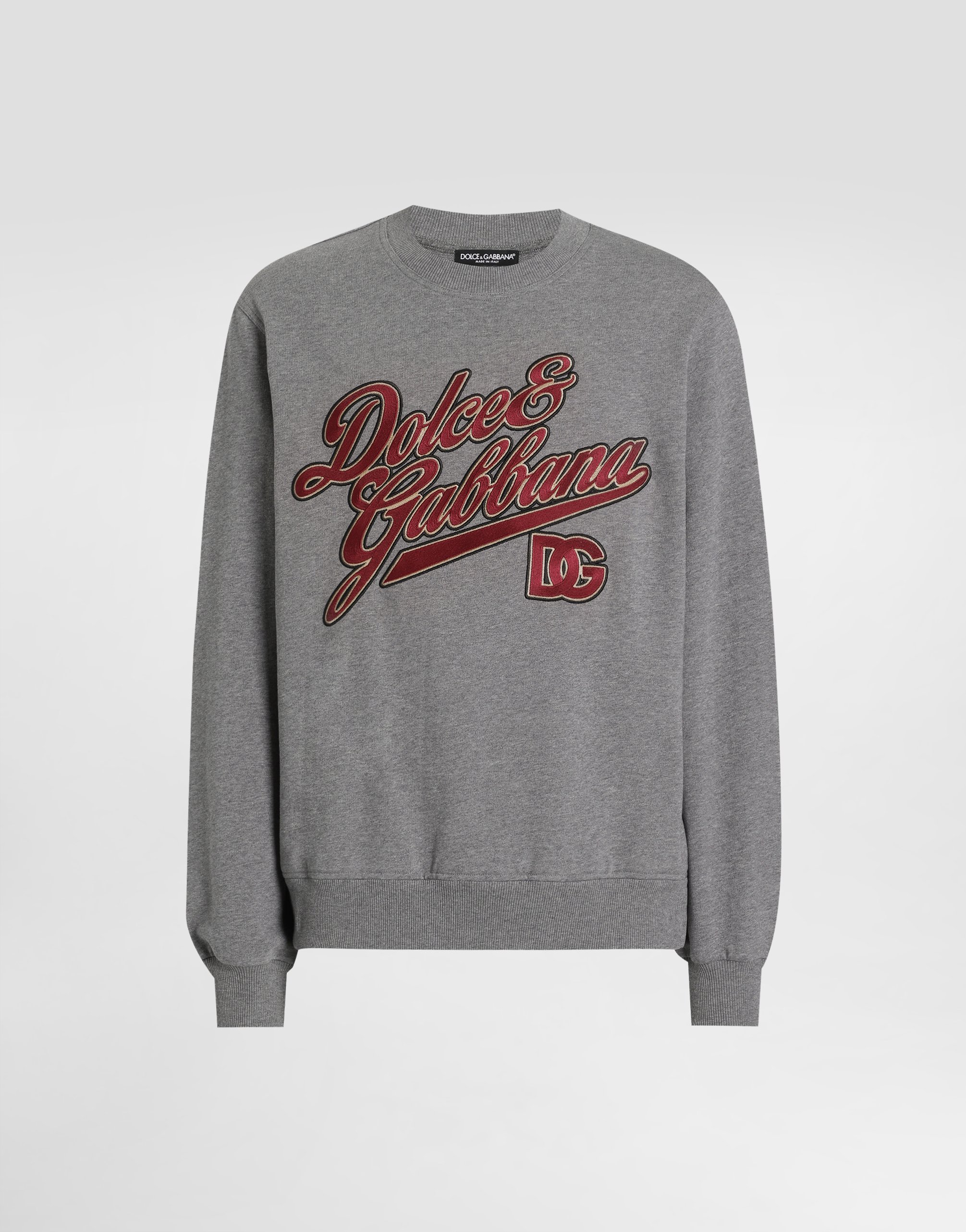 Cotton sweatshirt with embroidery