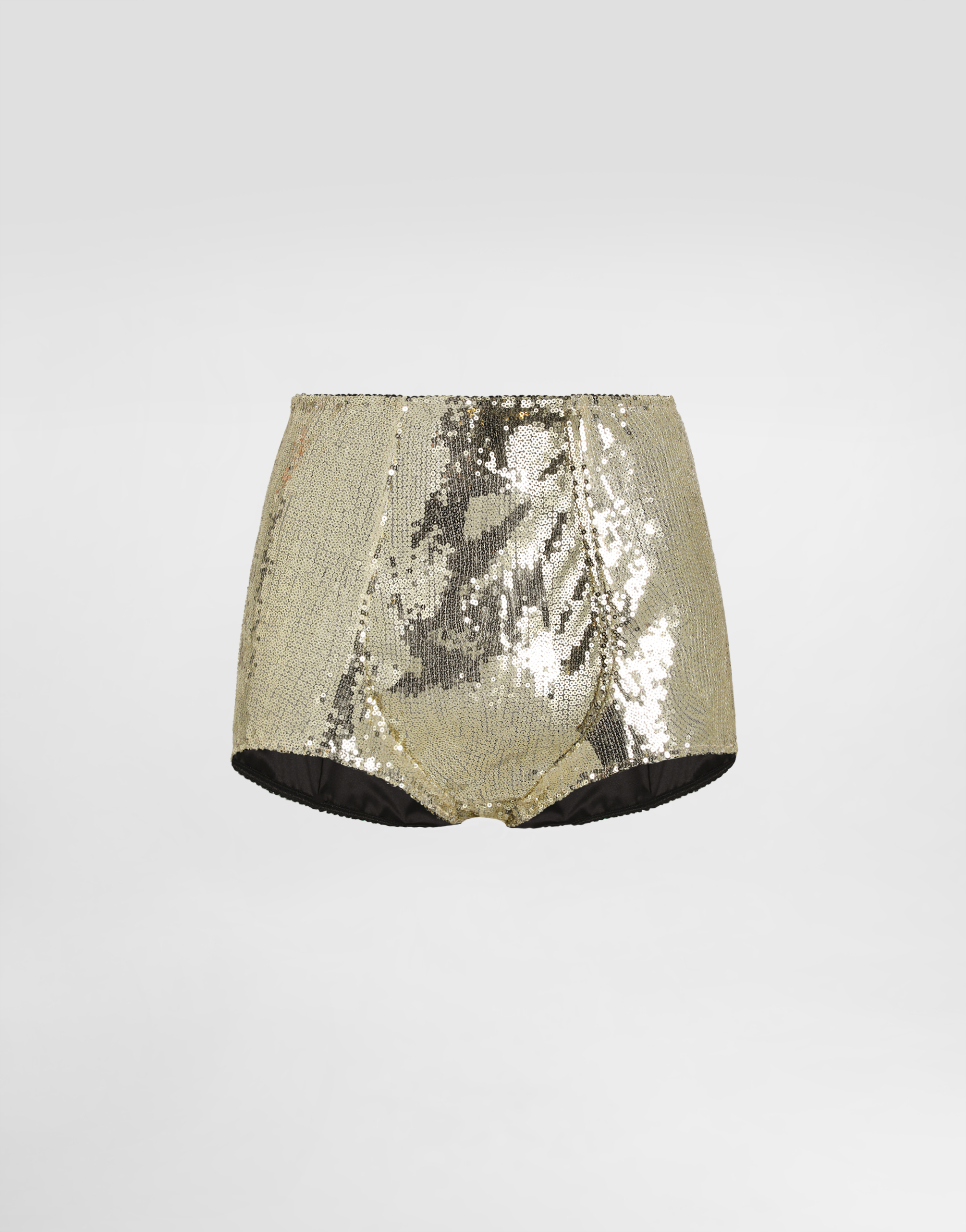 DOLCE & GABBANA SEQUINED HIGH-WAISTED PANTIES 