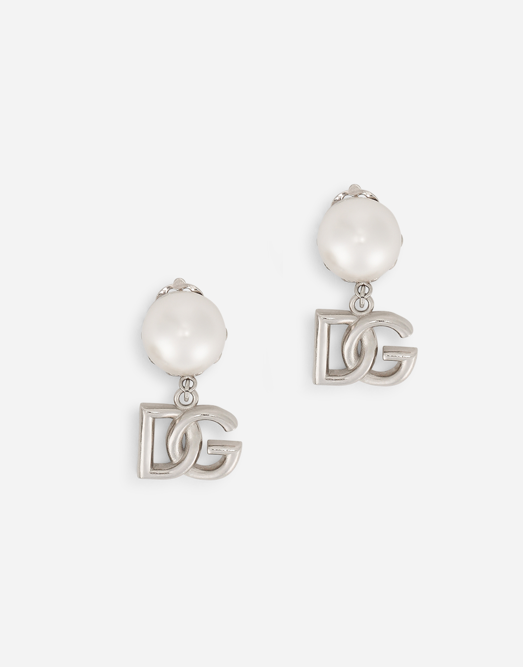【関税&送料込】Dolce & Gabbana Orecchini Orecchini a clips con logo DG in Gold da Donna | Dolce&Gabbana®