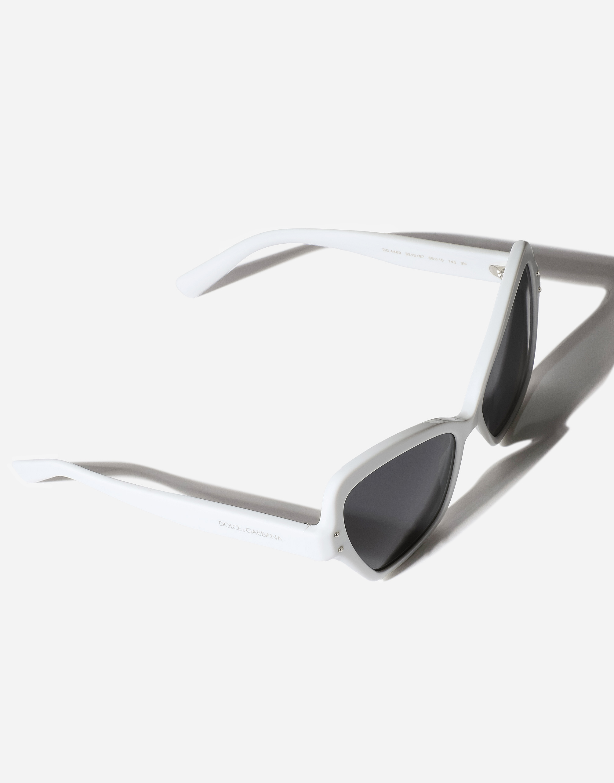 Dolce & Gabbana Dg Sharped  Sunglasses In White