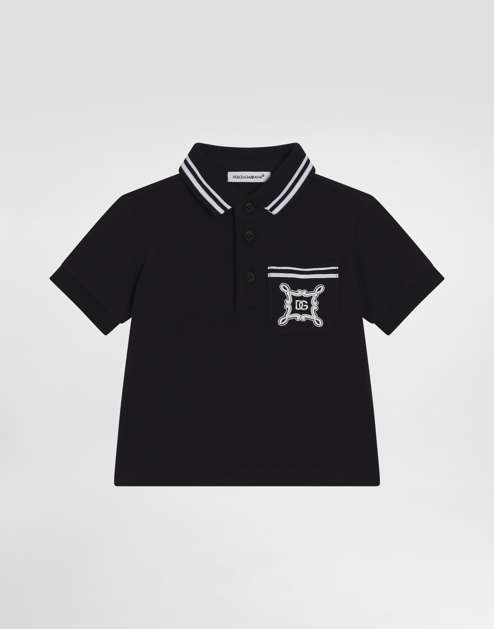 Piqué polo-shirt with DG logo