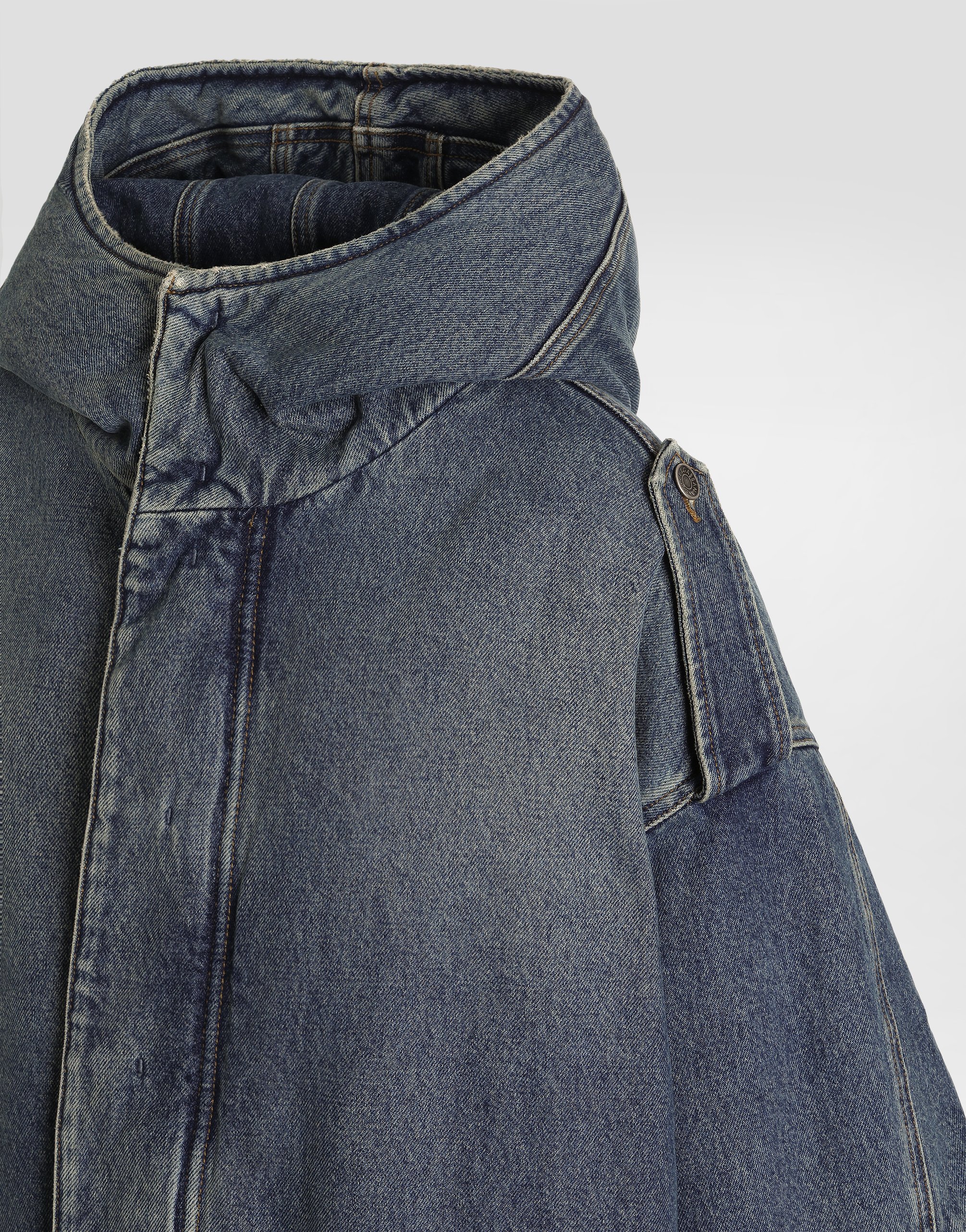 Padded denim jacket
