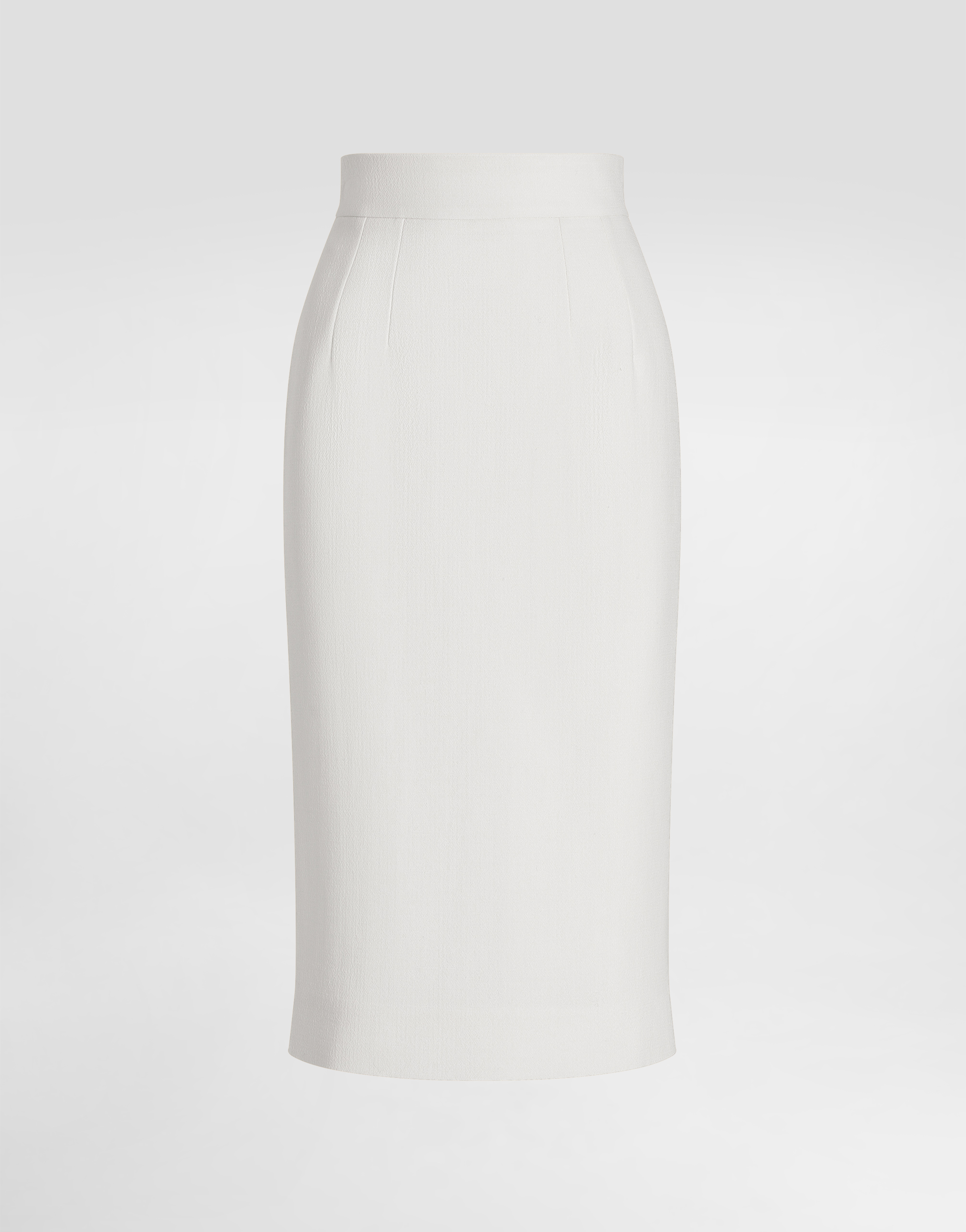 Dolce & Gabbana Skirt In Double Crêpe - Woman Skirts White