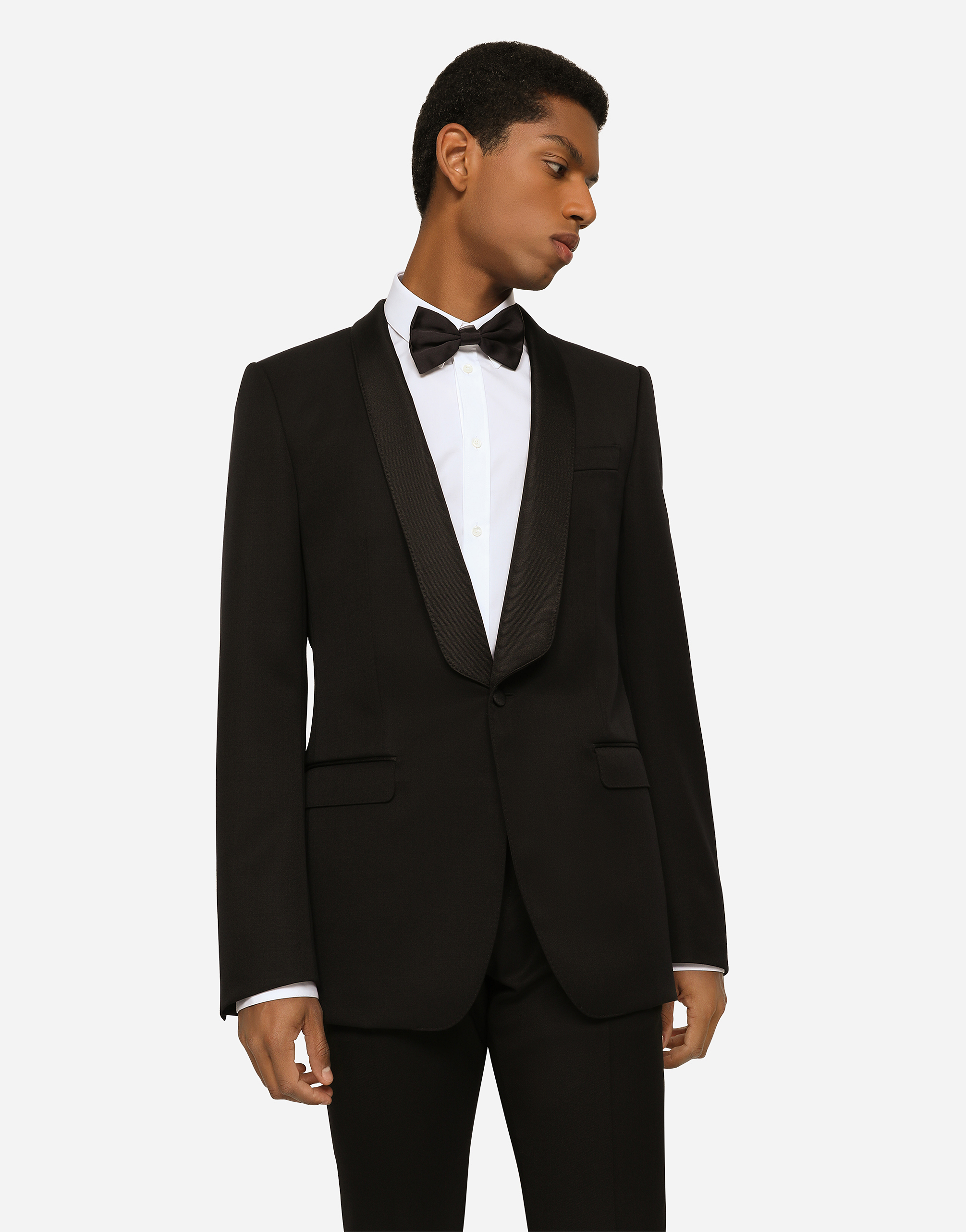 Dolce & Gabbana Black Wool Blazer In Black