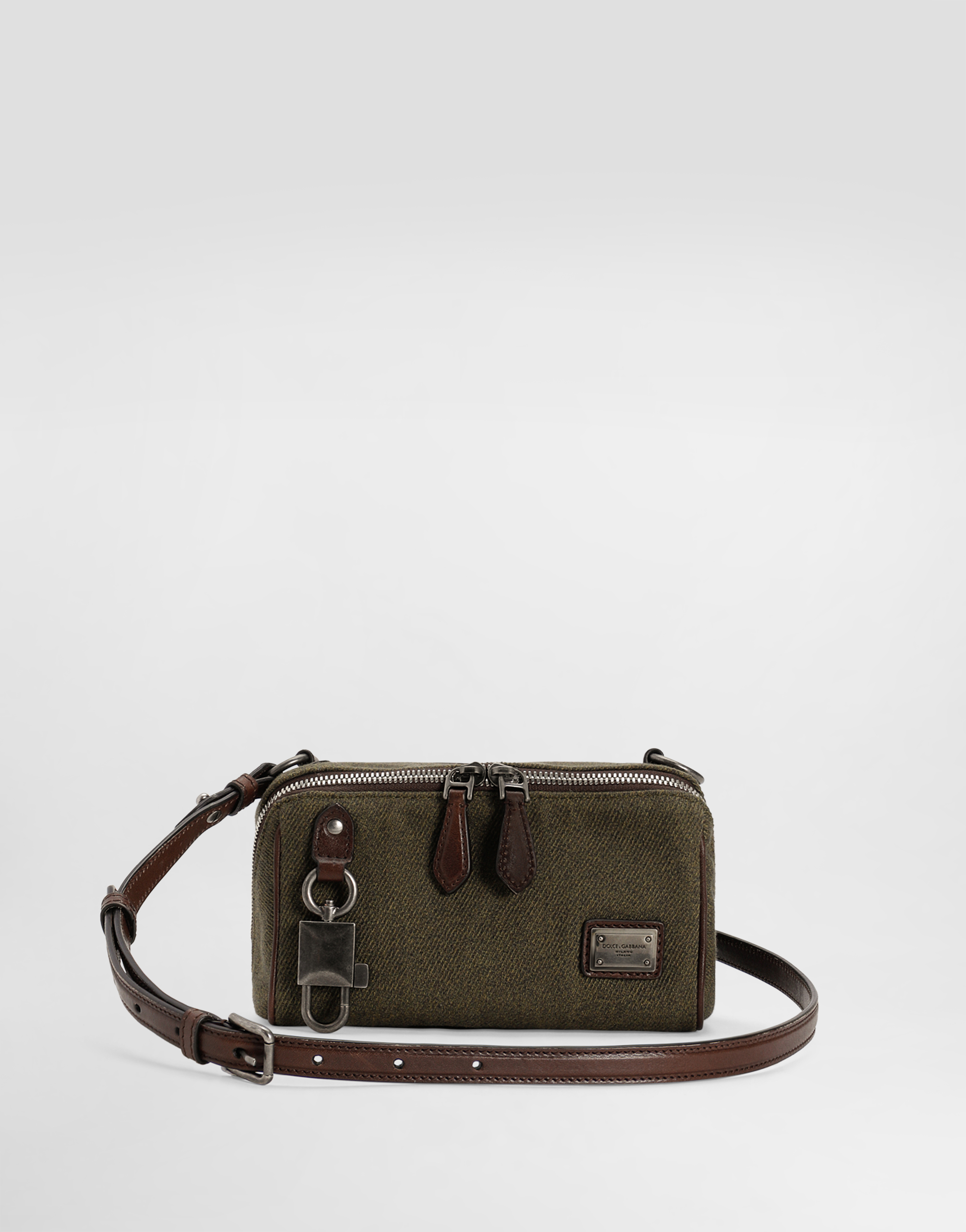 Lock fabric crossbody bag