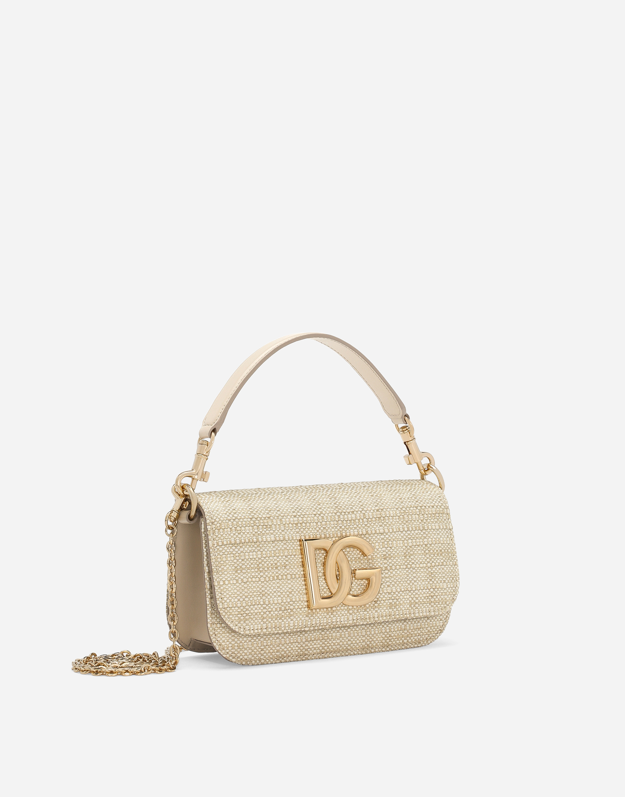 Shop Dolce & Gabbana 3.5 Crossbody Bag In Beige