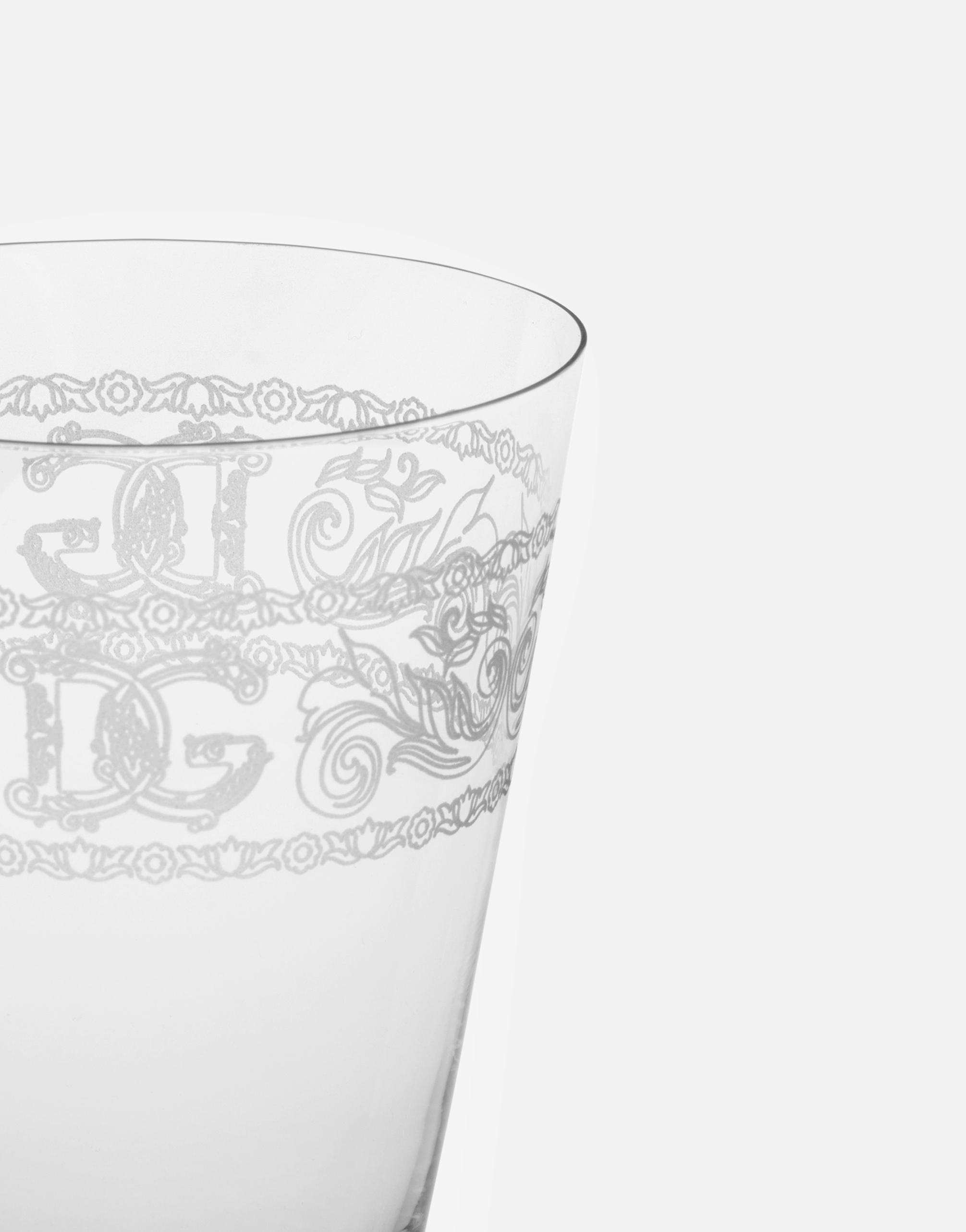 Shop Dolce & Gabbana Set 2 Beverage Glasses In Multicolor