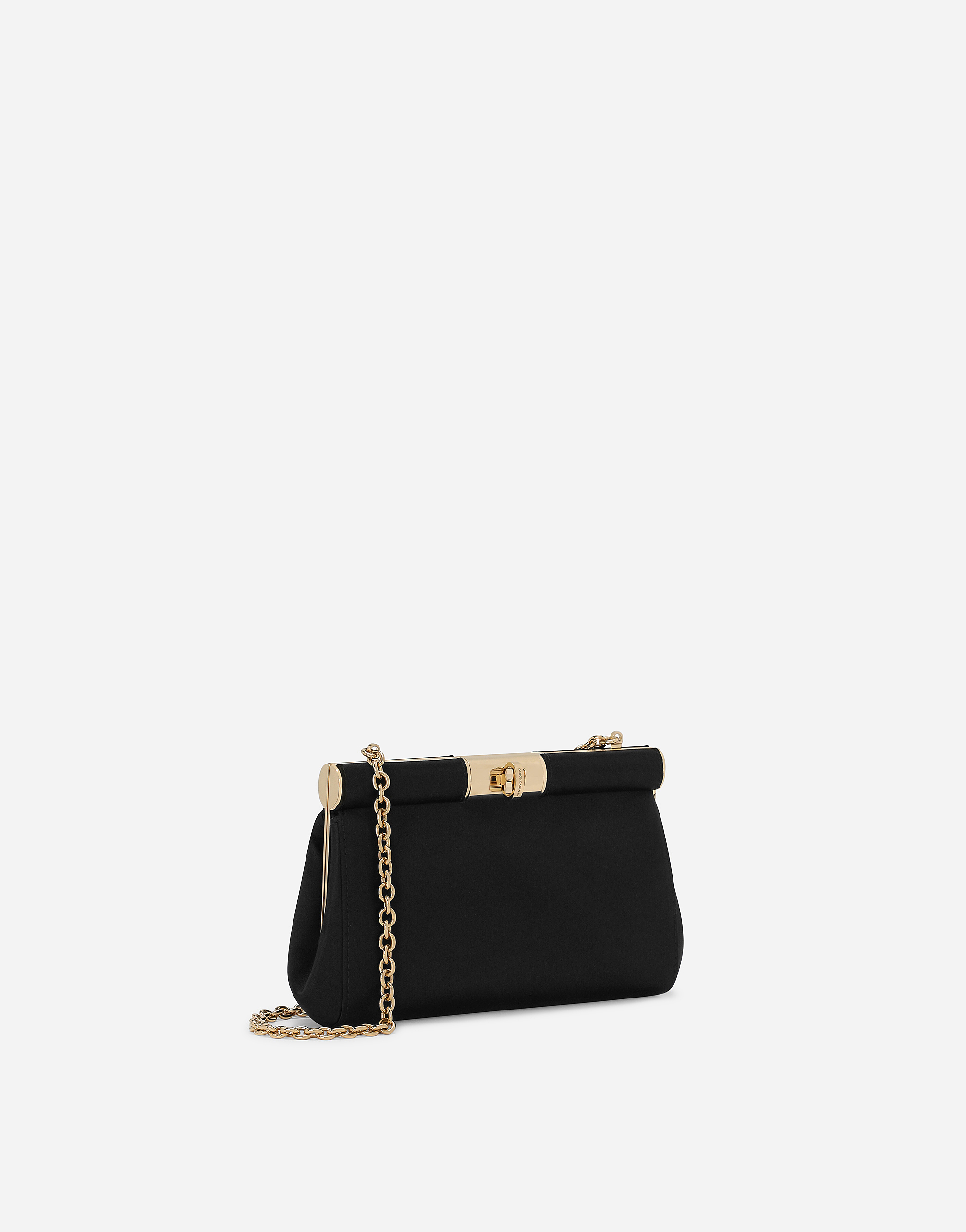  Dolce & Gabbana Sac D’épaule Marlene Petit Format - Femme Petits Sacs Et Pochettes Noir Viscose Onesize 
