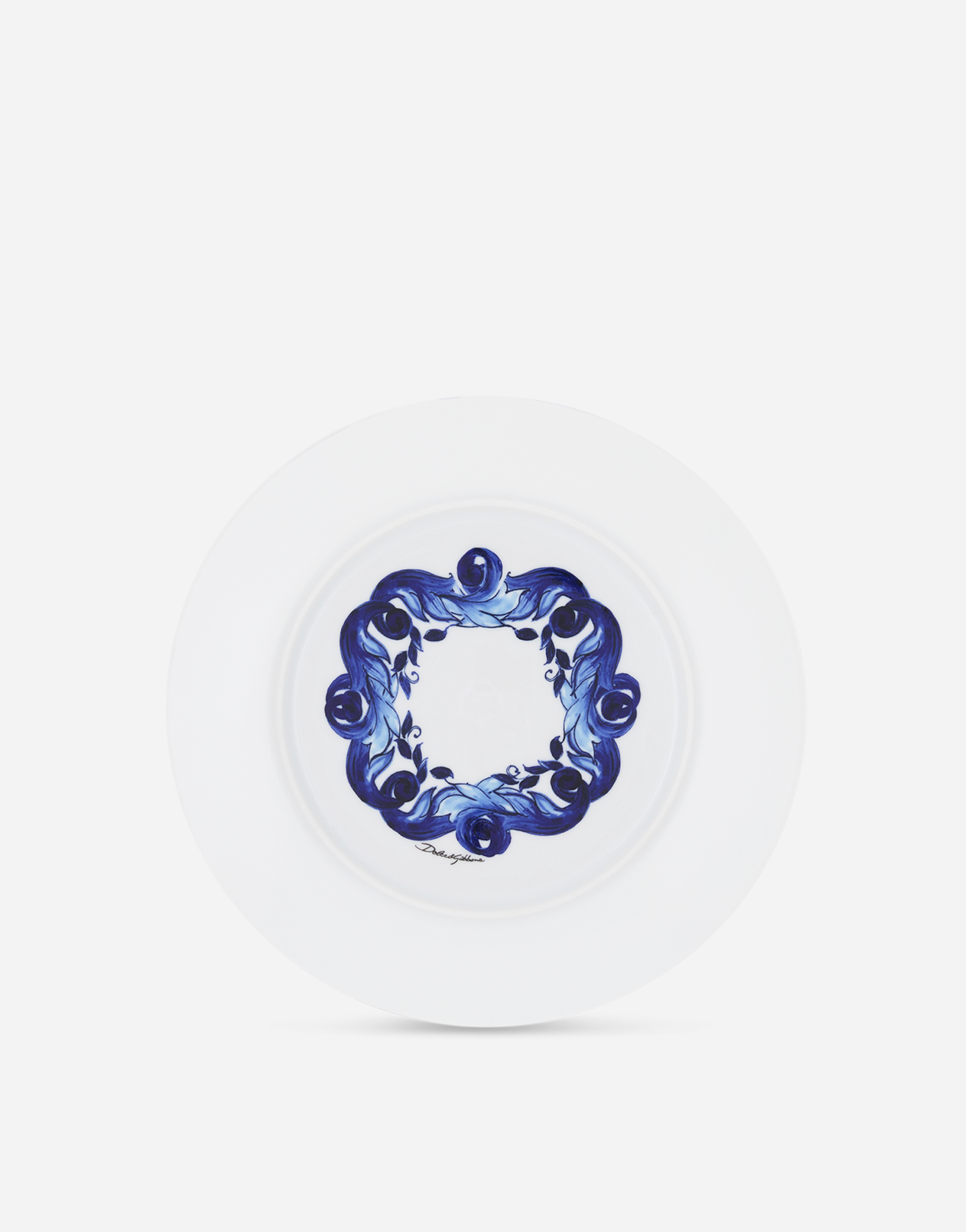 Dolce & Gabbana Set 2 Porcelain Dinner Plates Multicolor Unisex Onesize In Multicolor