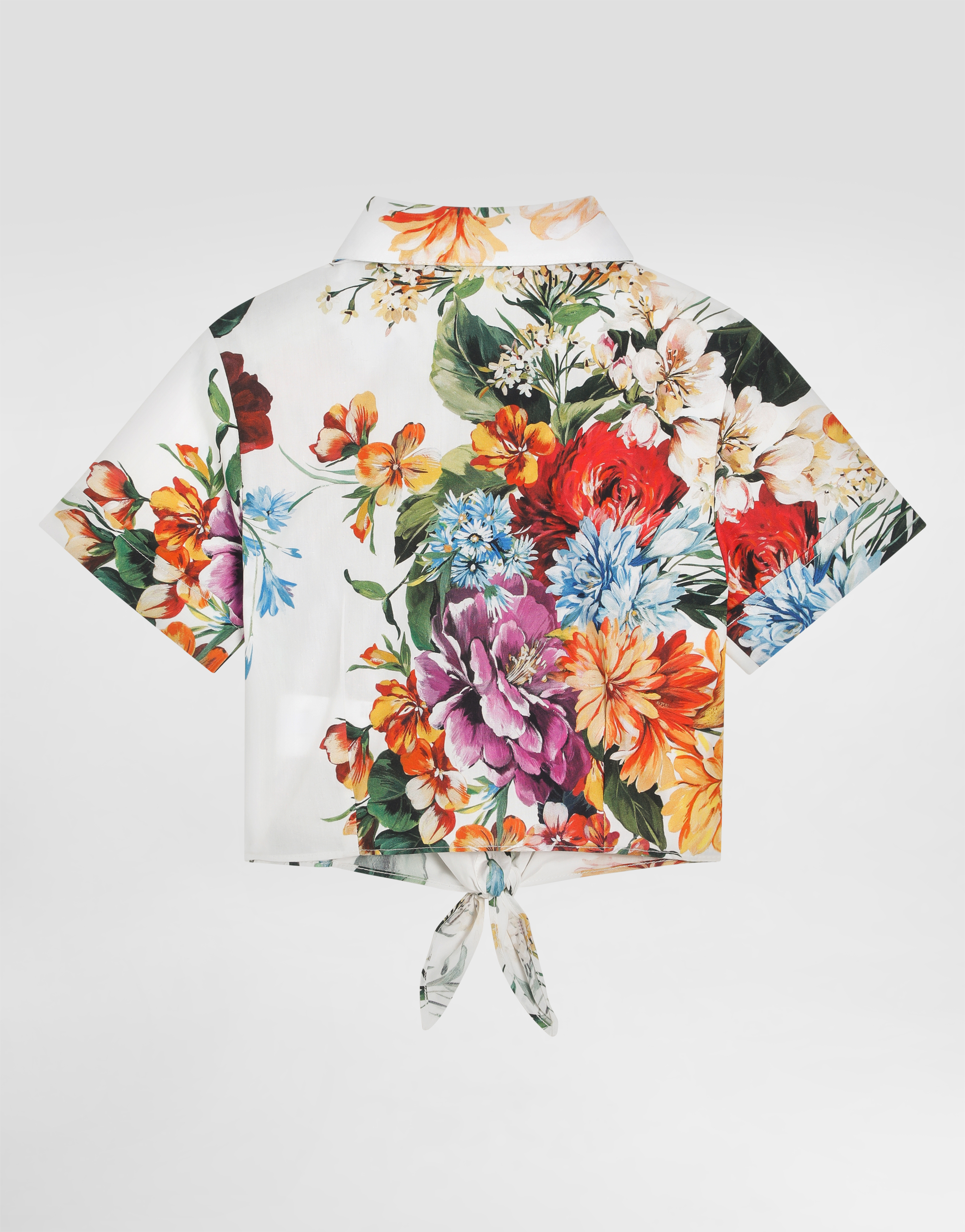 Dolce & Gabbana Flower-print Poplin Shirt