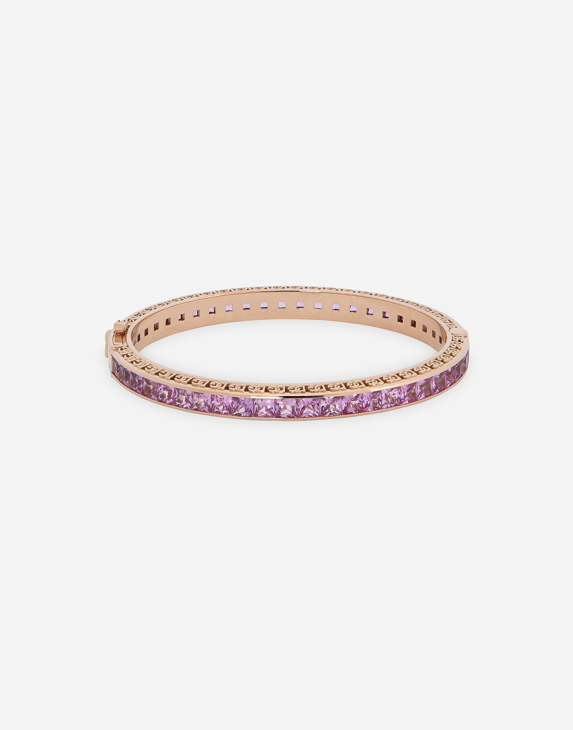 Dolce & Gabbana Anna Bracelet In Red Gold 18kt With Pink Sapphires