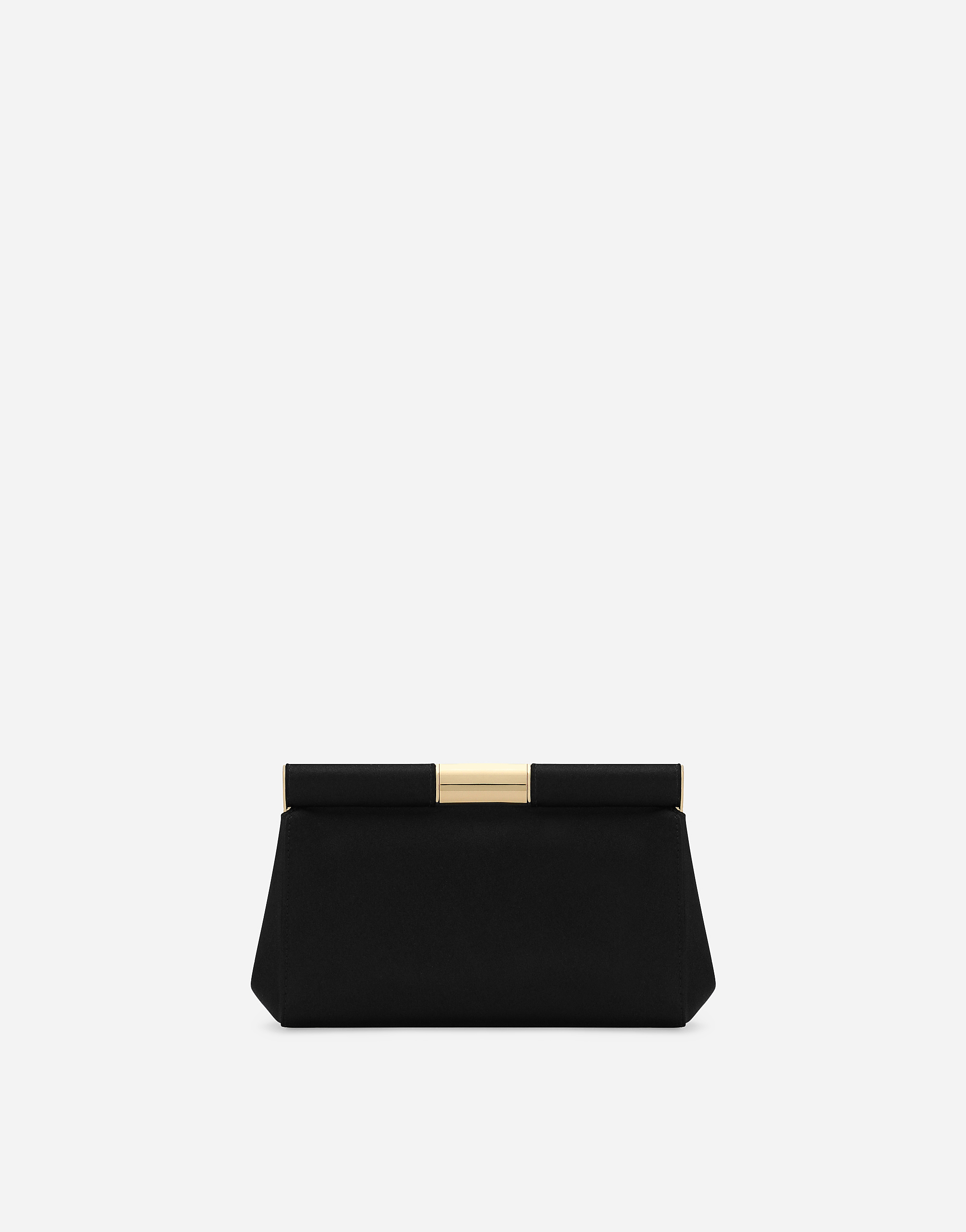 Dolce & Gabbana Marlene Small Satin Shoulder Bag In ブラック