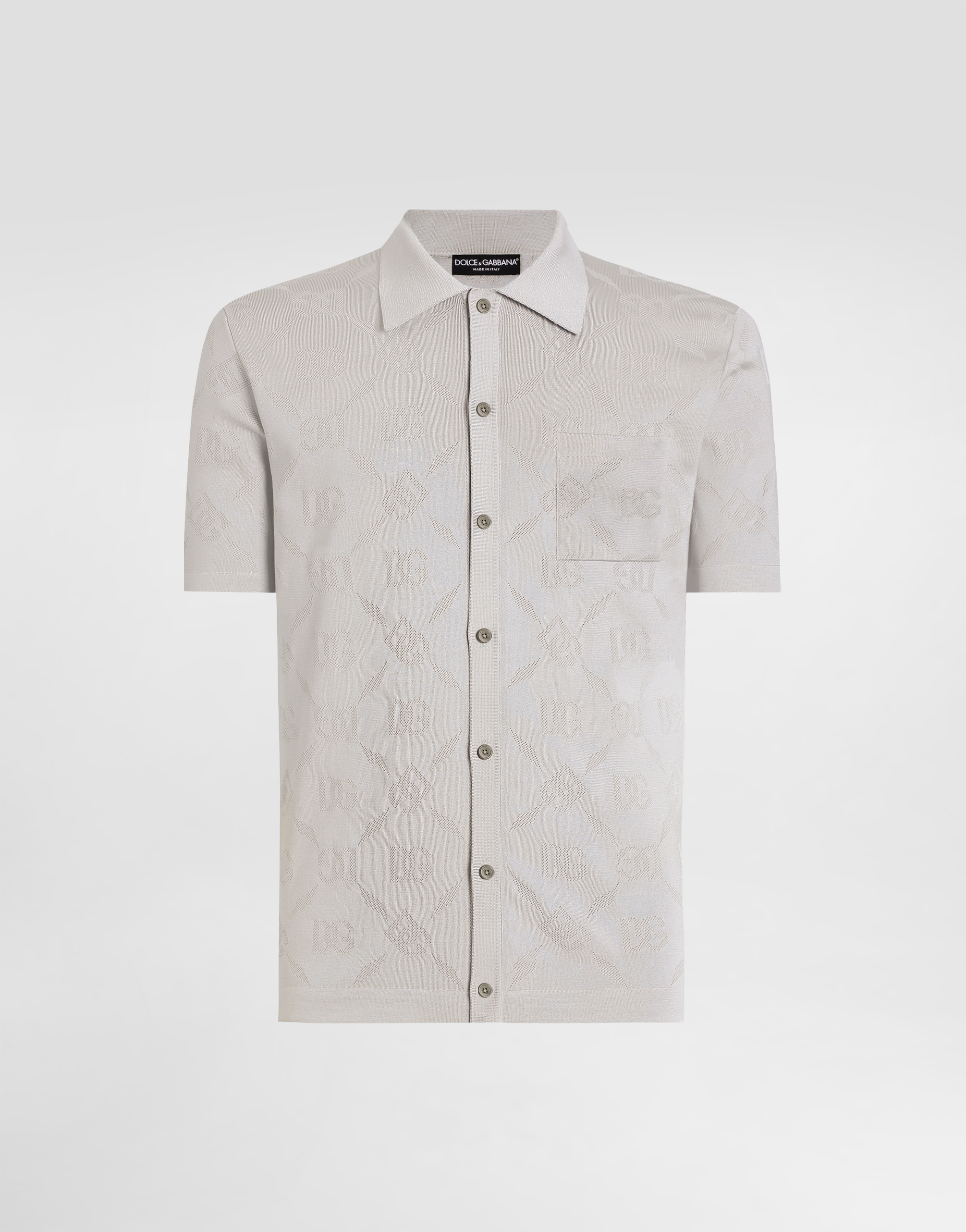 Dolce & Gabbana Silk Shirt With Dg Openwork