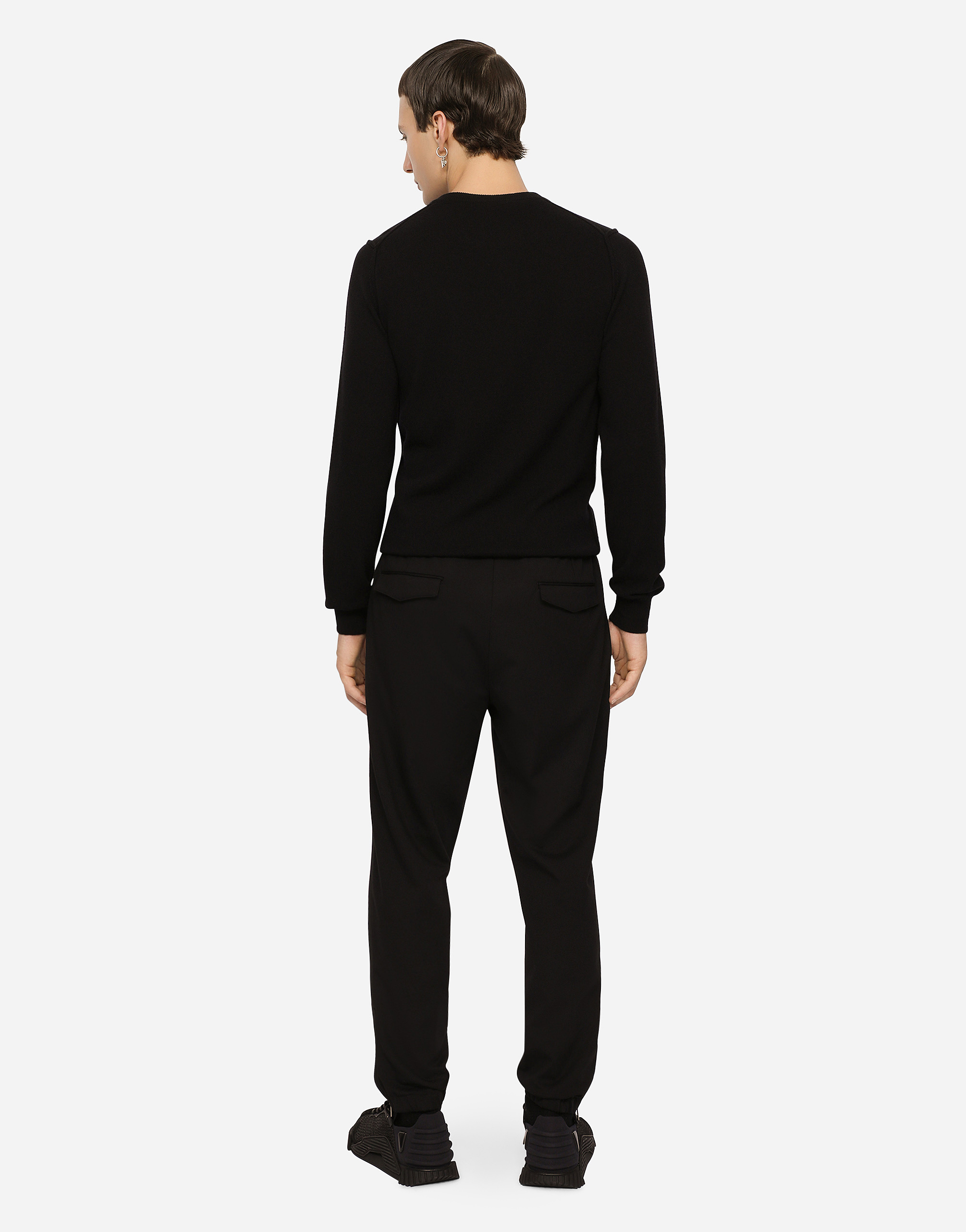 DOLCE & GABBANA STRETCH TECHNICAL JERSEY JOGGING PANTS