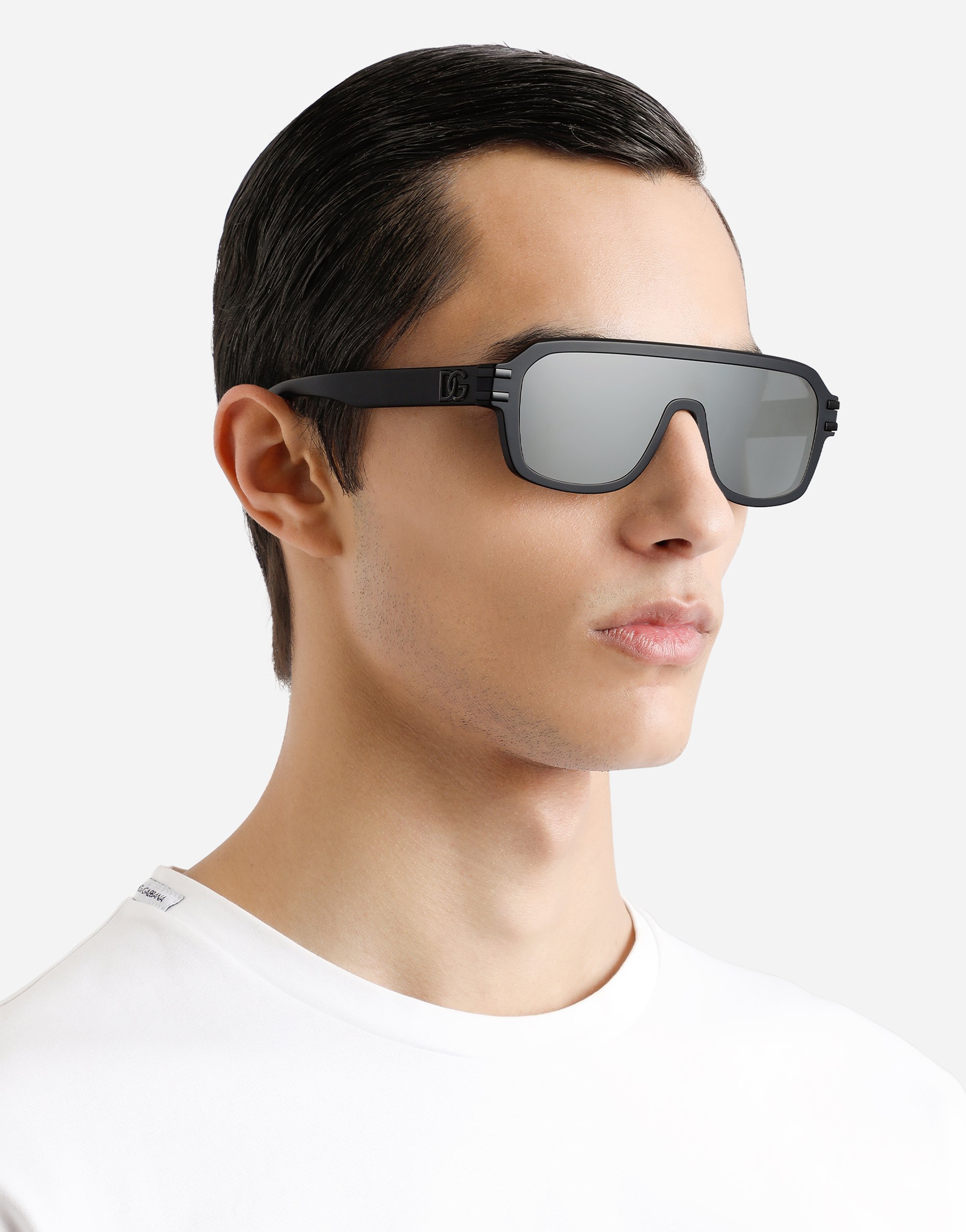 Dolce & Gabbana Dg Griffe Sunglasses In Matte Black