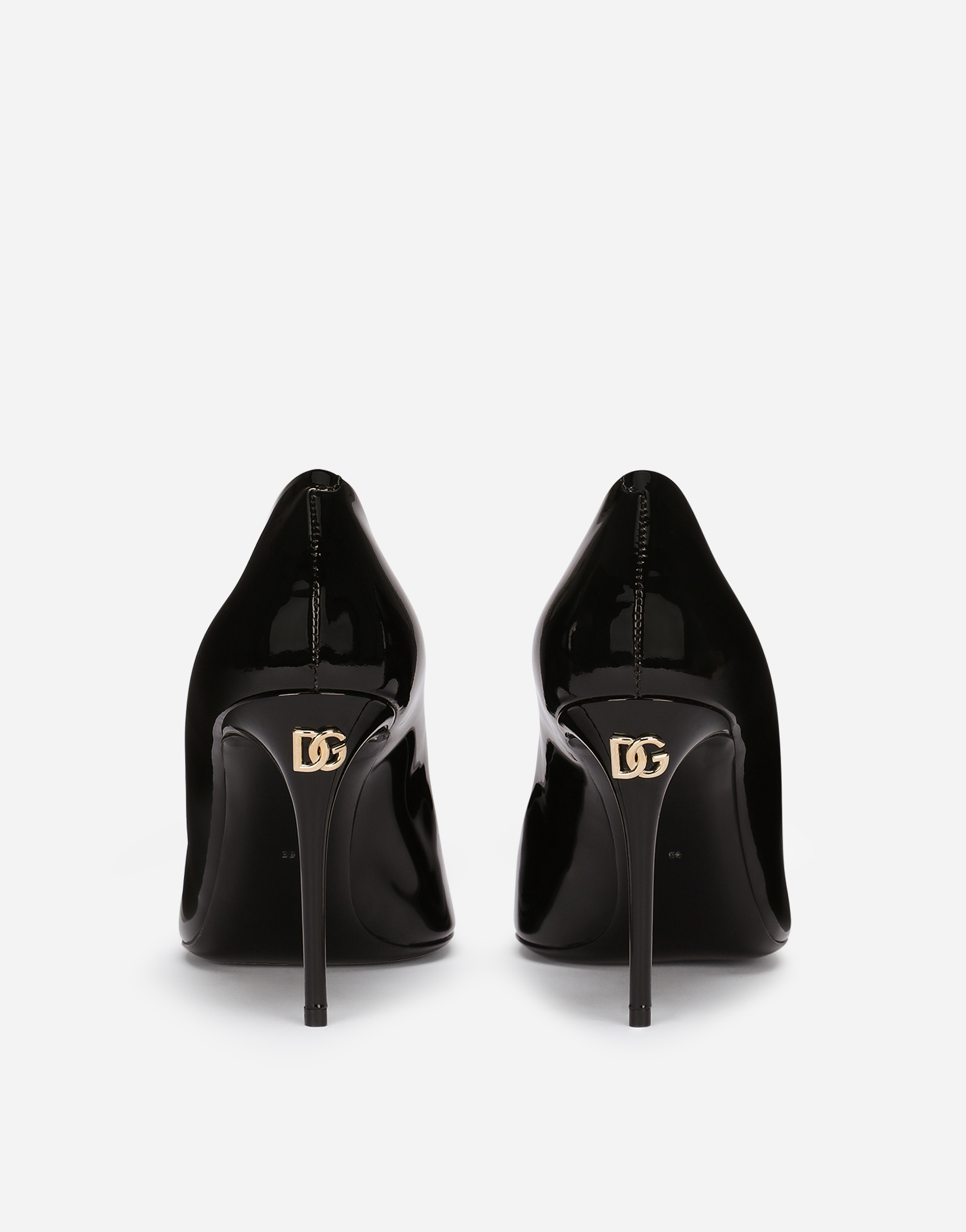 Shop Dolce & Gabbana Patent Leather Cardinale Pumps In Black
