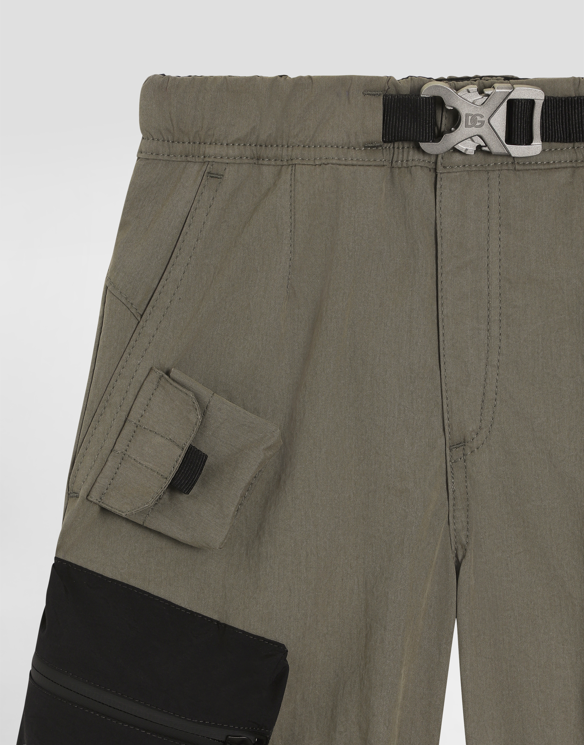  Dolce & Gabbana Dolce & Gabbana Jogging Trousers In Vintage Technical Canvas - Man Trousers And Shorts Multicolor 8 Years 