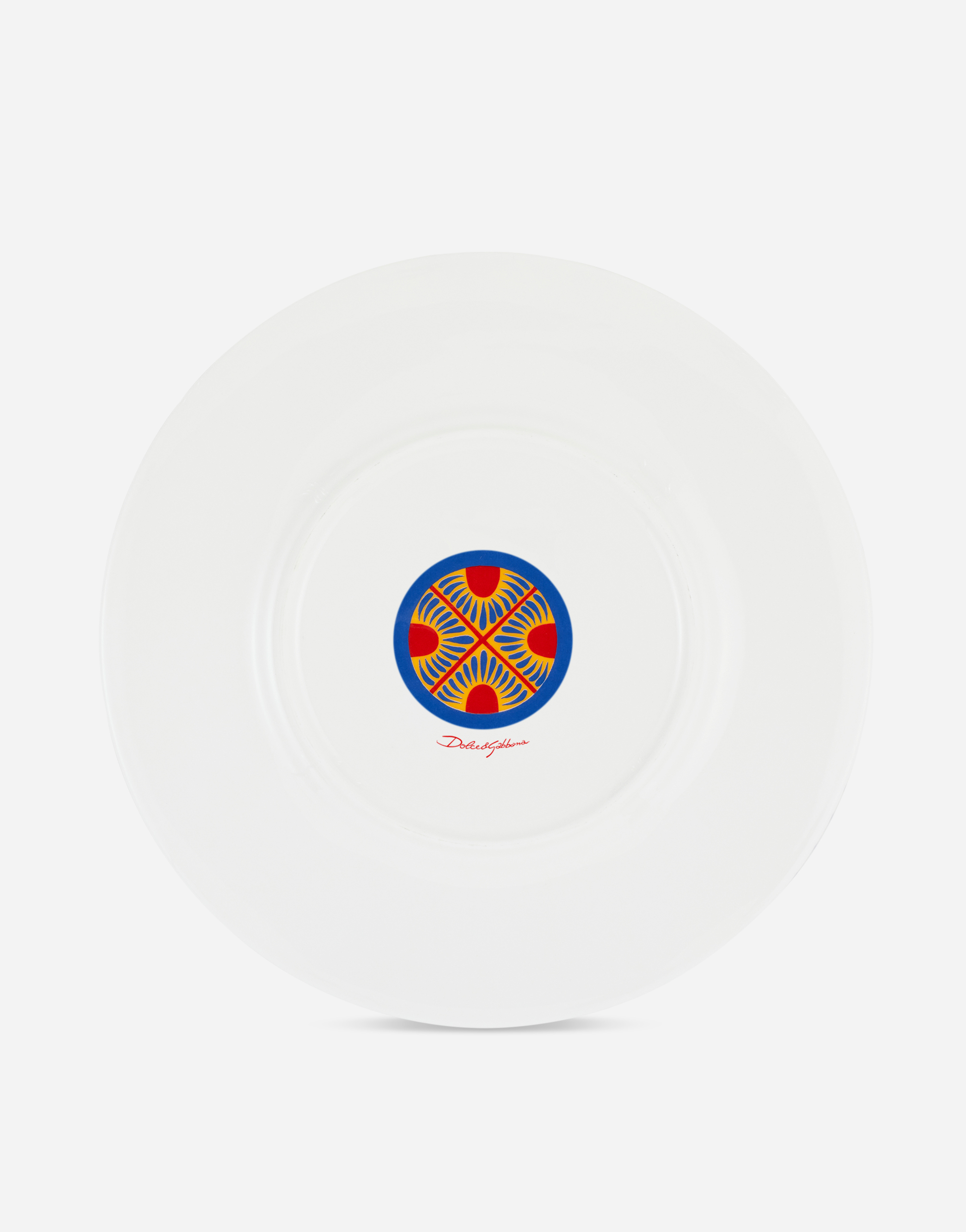 Dolce & Gabbana Charger Plate In Fine Porcelain In Multicolor