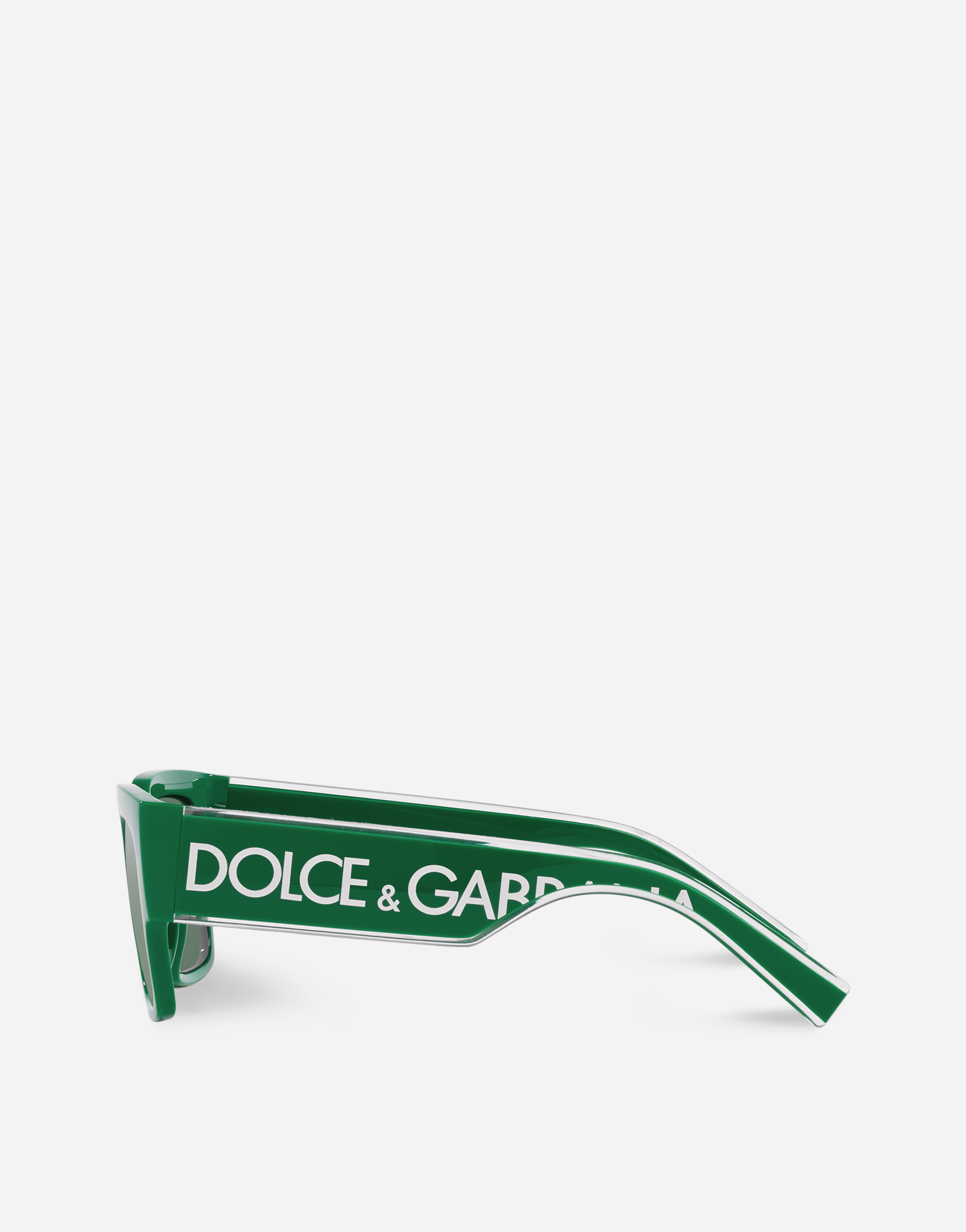 Shop Dolce & Gabbana Dg Elastic Sunglasses In Green
