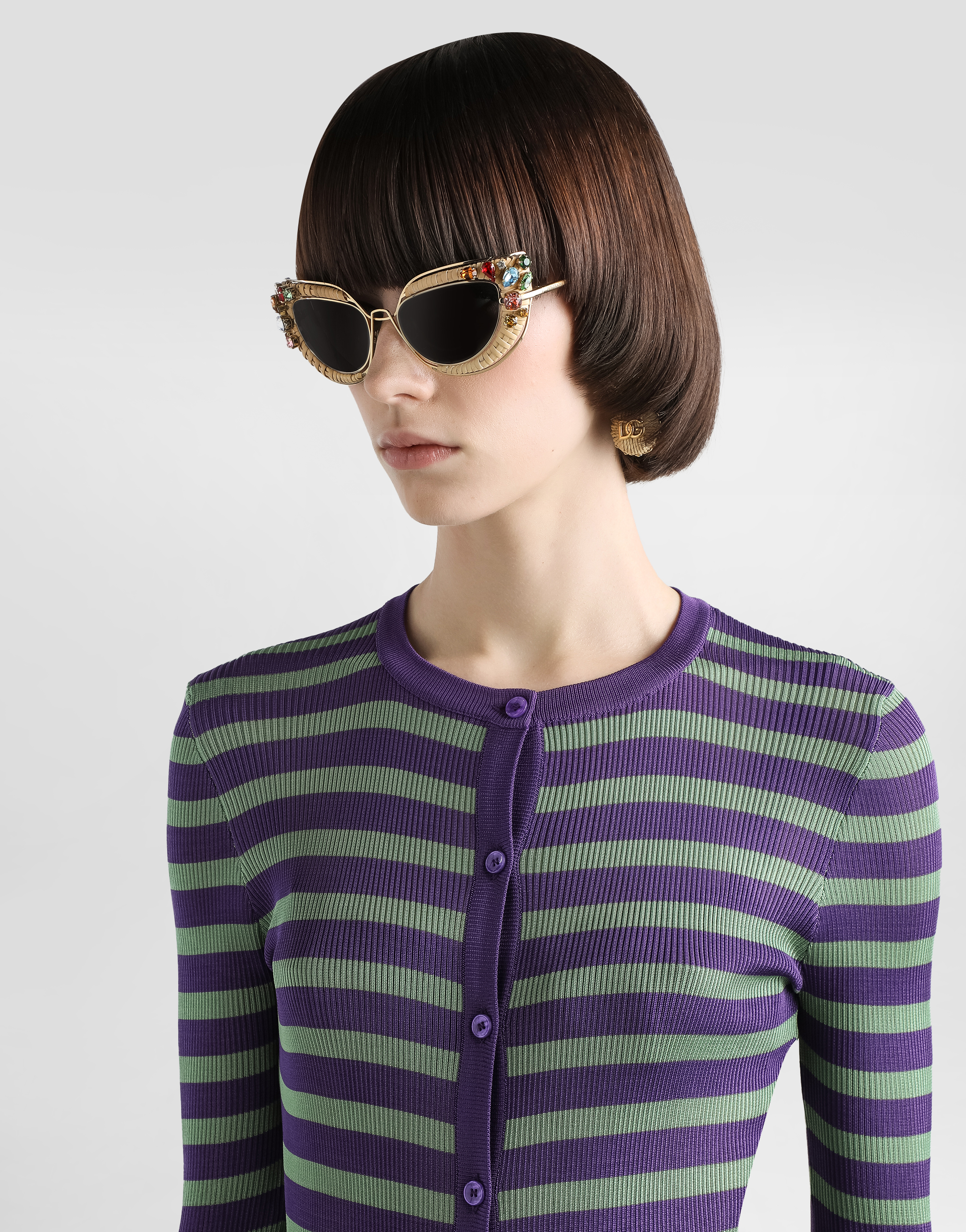 Dolce & Gabbana Striped Knitted Dress