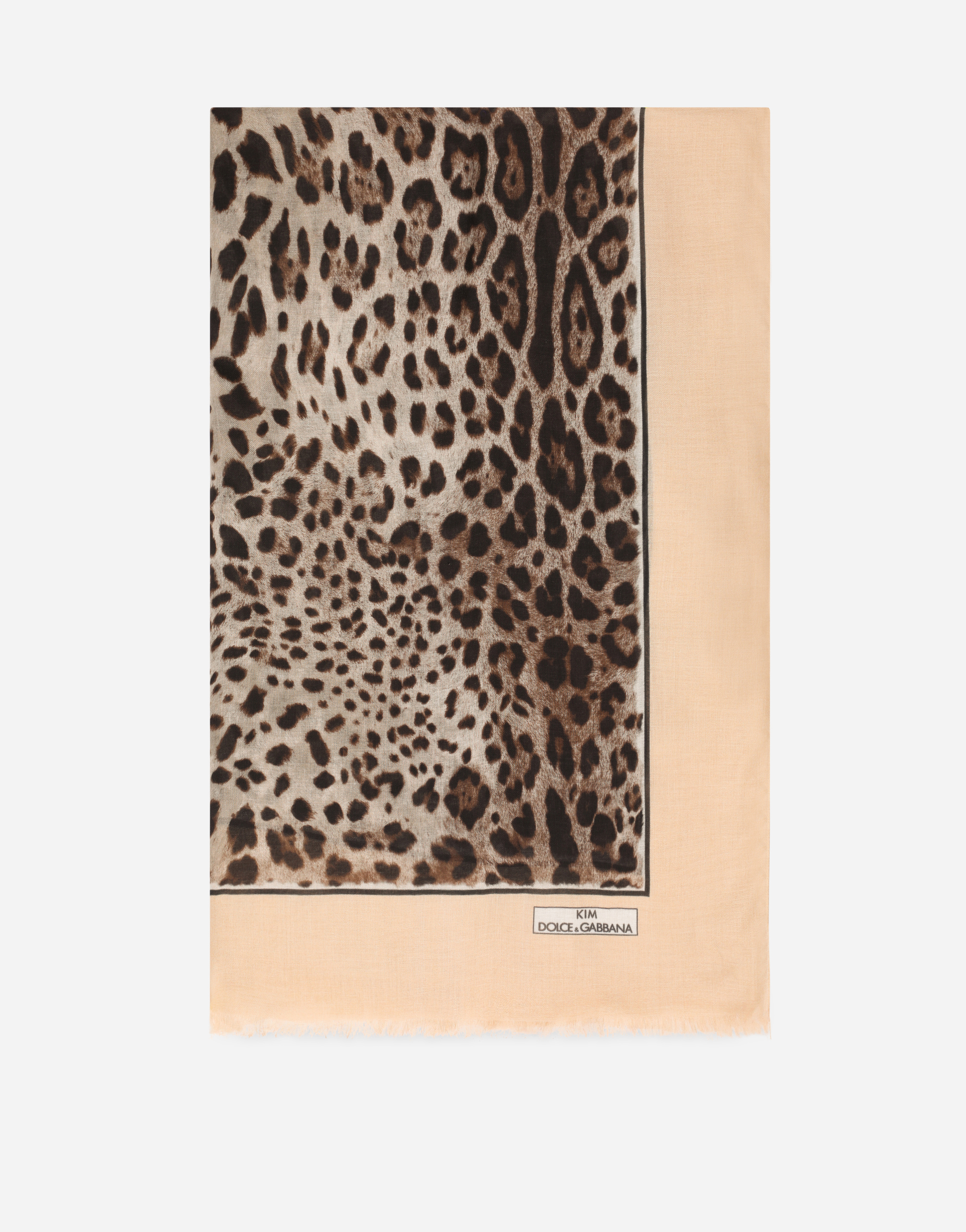 Dolce & Gabbana Leopard-print Cashmere And Modal Scarf (135 X 200) In Animal Print