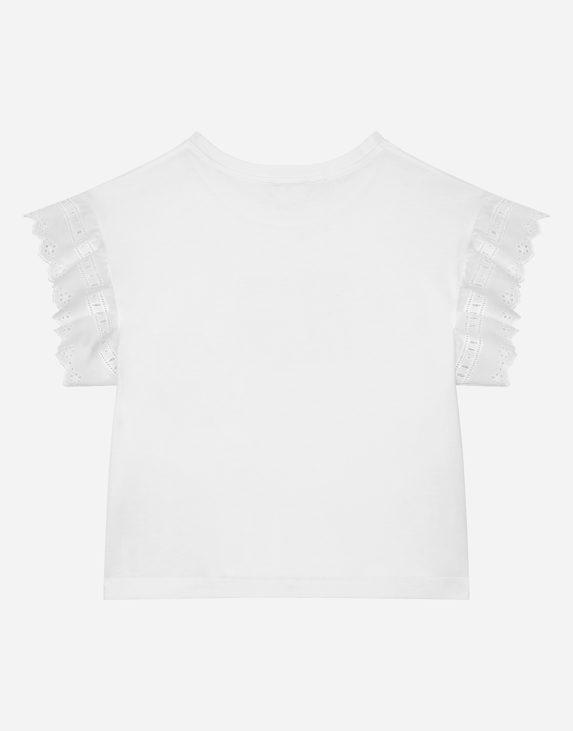 Dolce & Gabbana Jersey T-shirt With Dg Logo In White