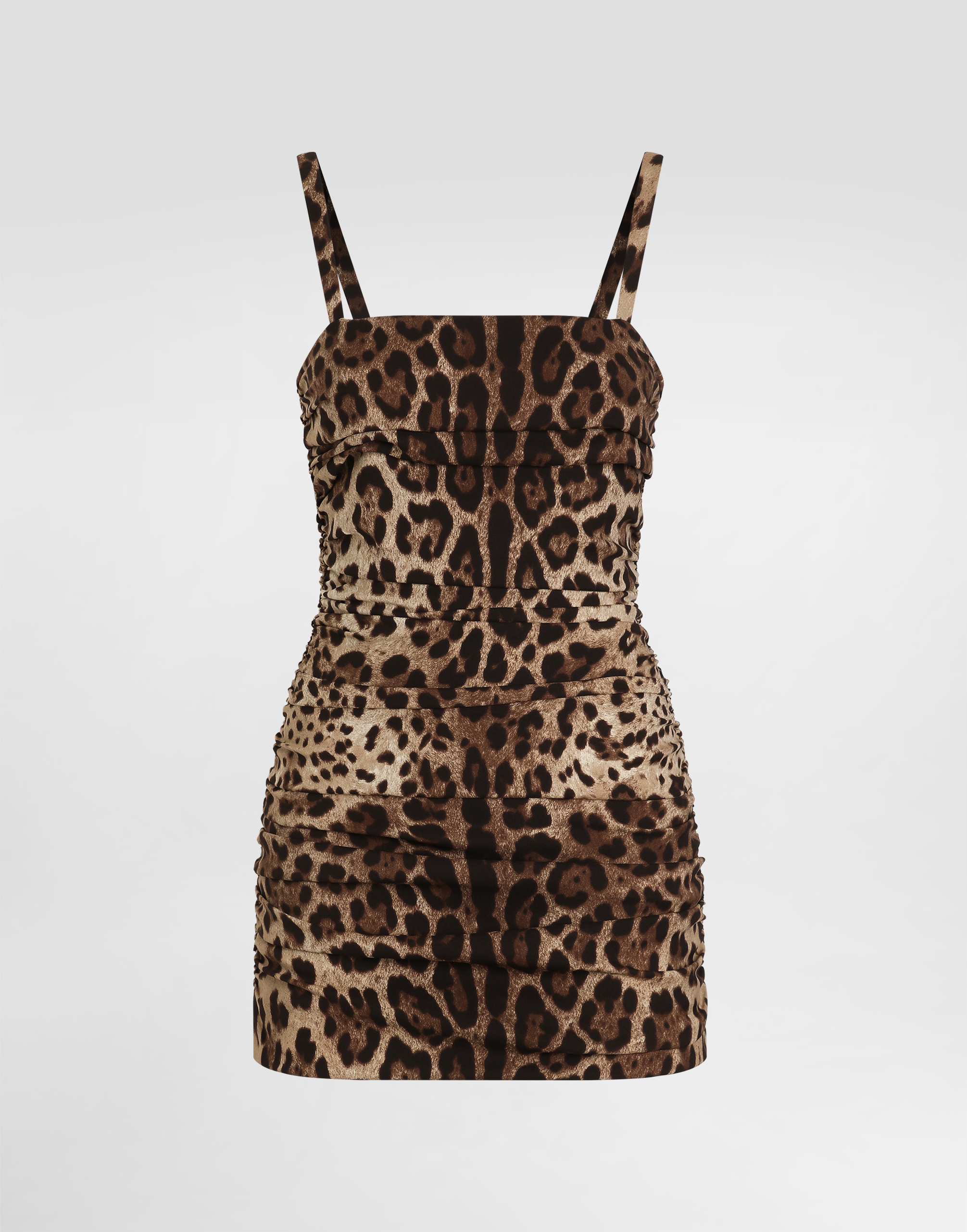 Dolce & Gabbana Leo-print Charmeuse Dress