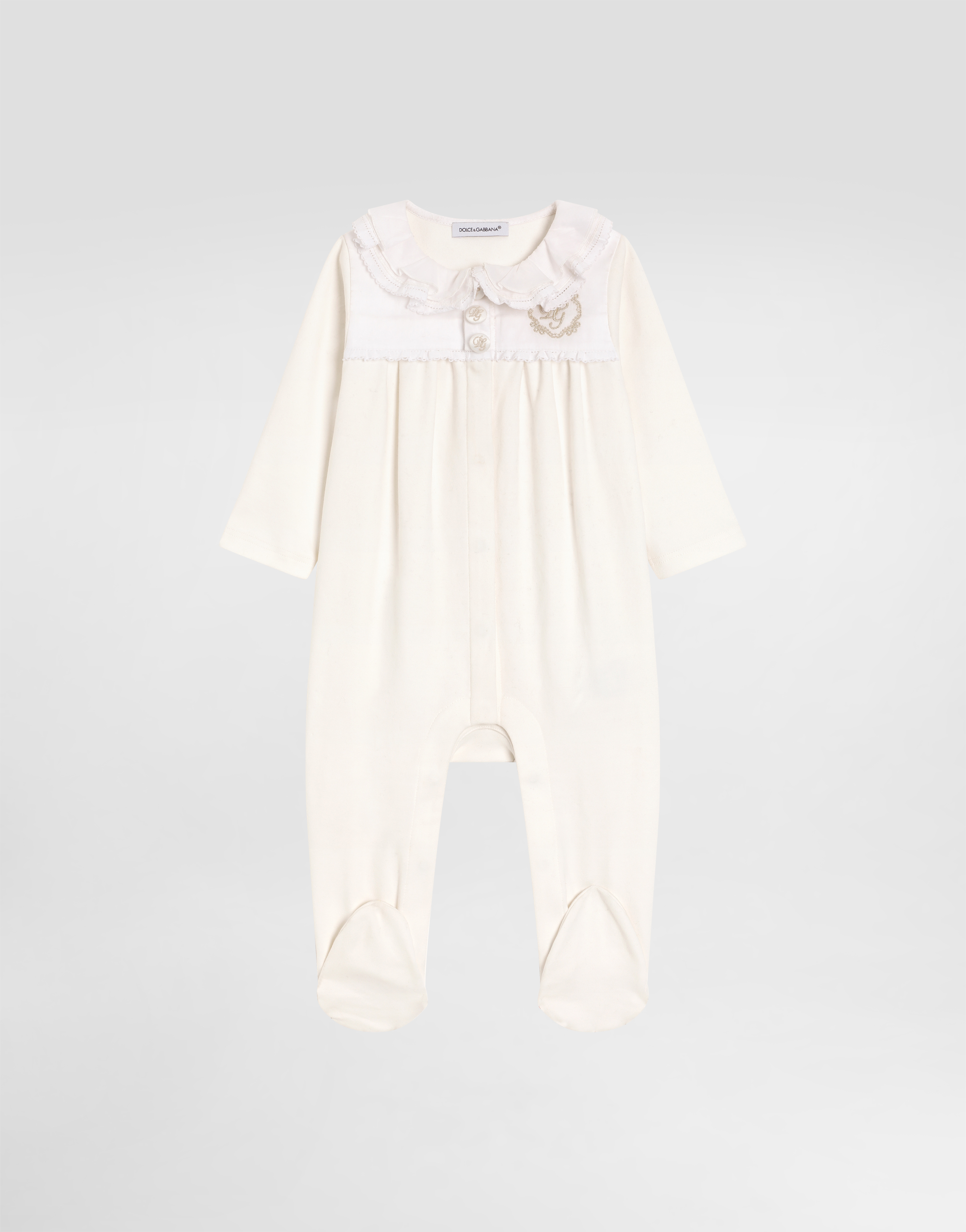  Dolce & Gabbana 3-piece Gift Set In Cotton With Lurex Dg Embroidery - Frau Geschenk-set Und Body Wei� 3/6 Months 