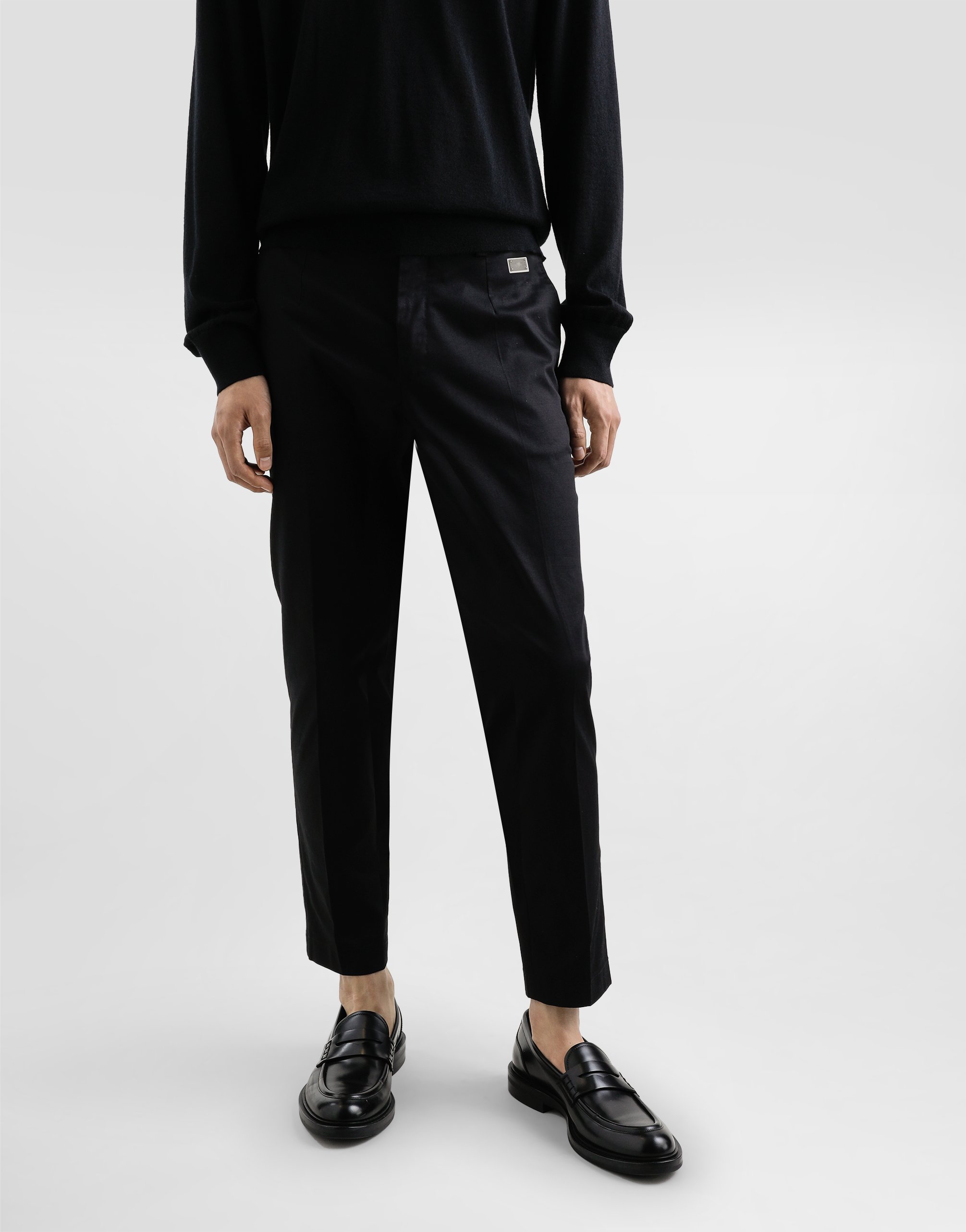 Tailored cotton pants