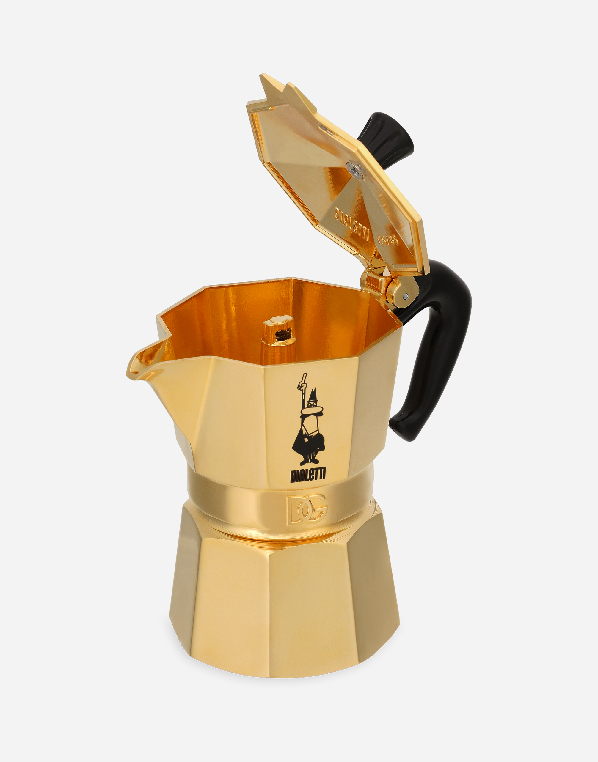 Dolce & Gabbana Dolce&gabbana Casa X Bialetti 24kt Gold Moka Ora 3-cup Express In Multicolor