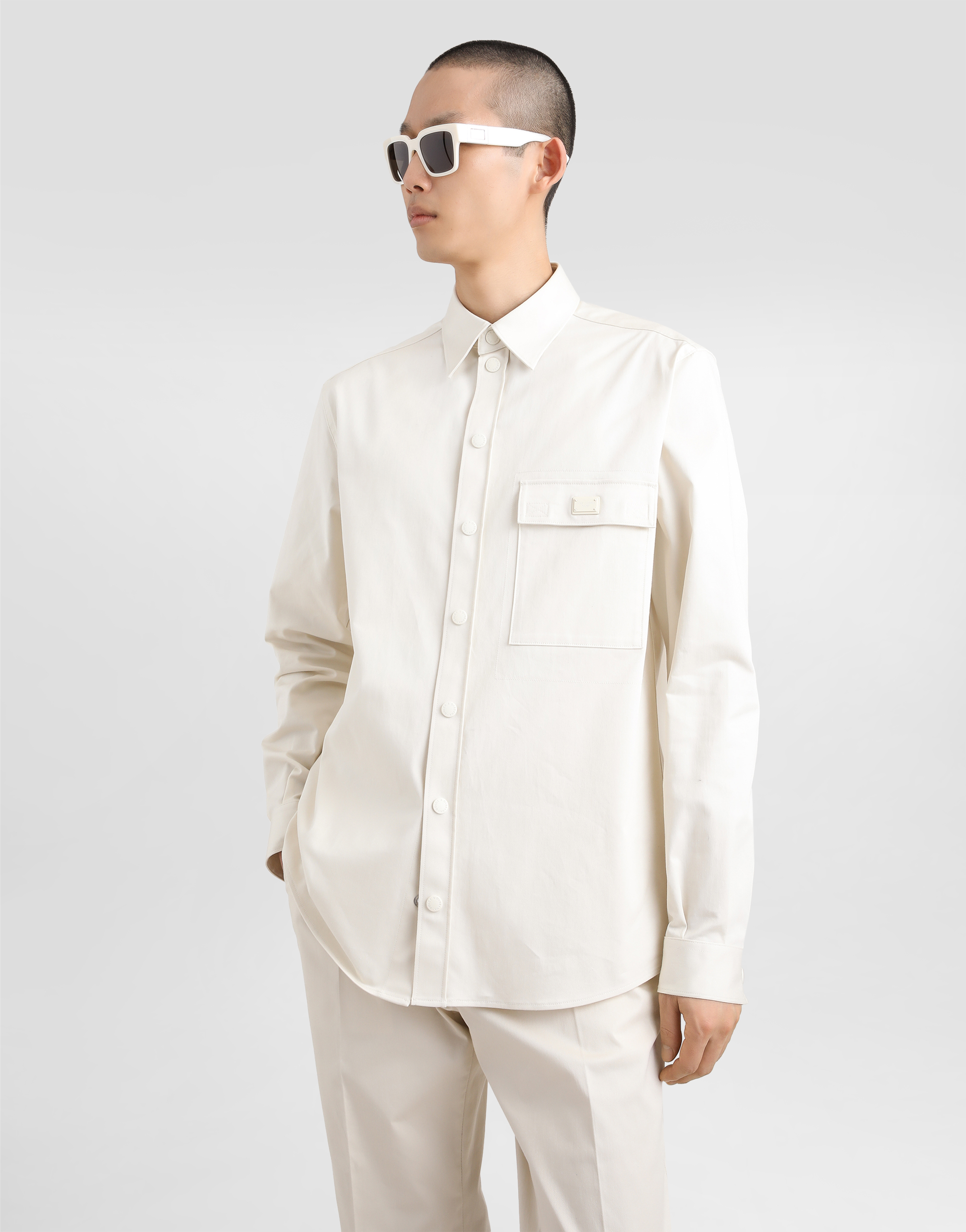 Dolce & Gabbana Cotton Shirt With Tag In Beige
