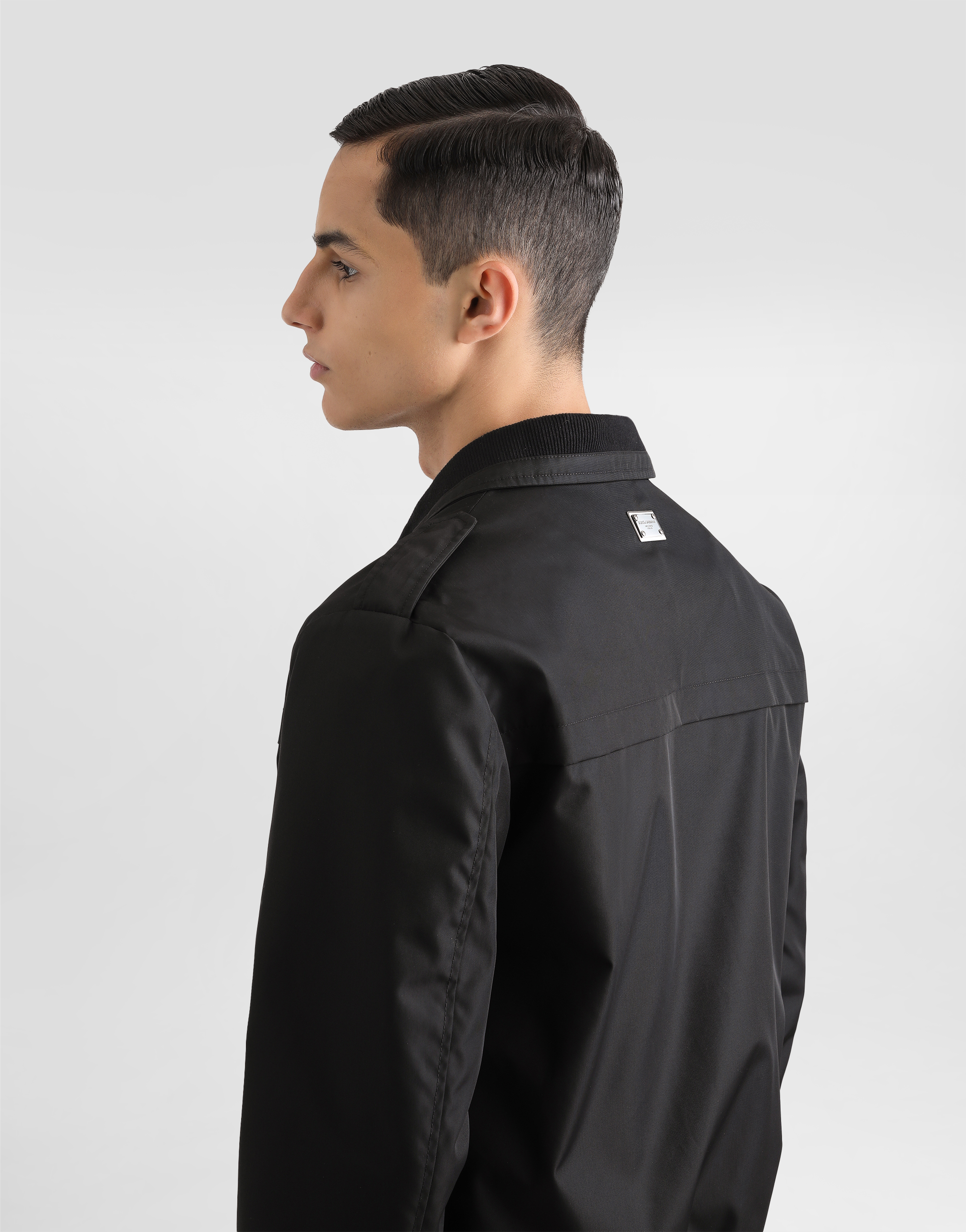 Dolce & Gabbana Canvas Bomber Jacket With Tag In Black