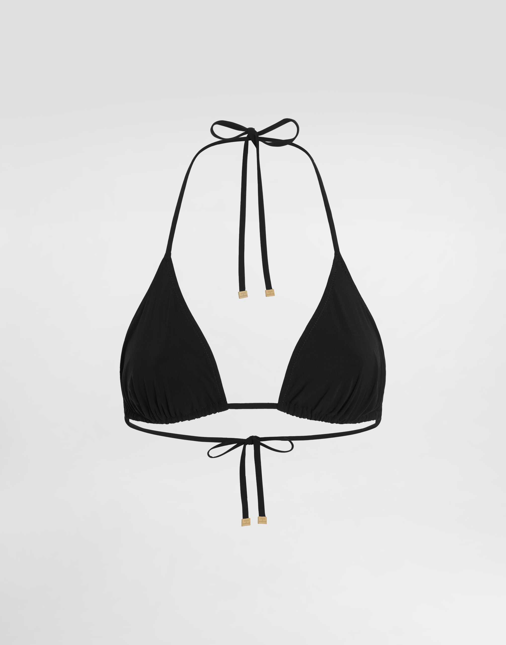 Dolce & Gabbana Women's Triangle Bikini Top In Black