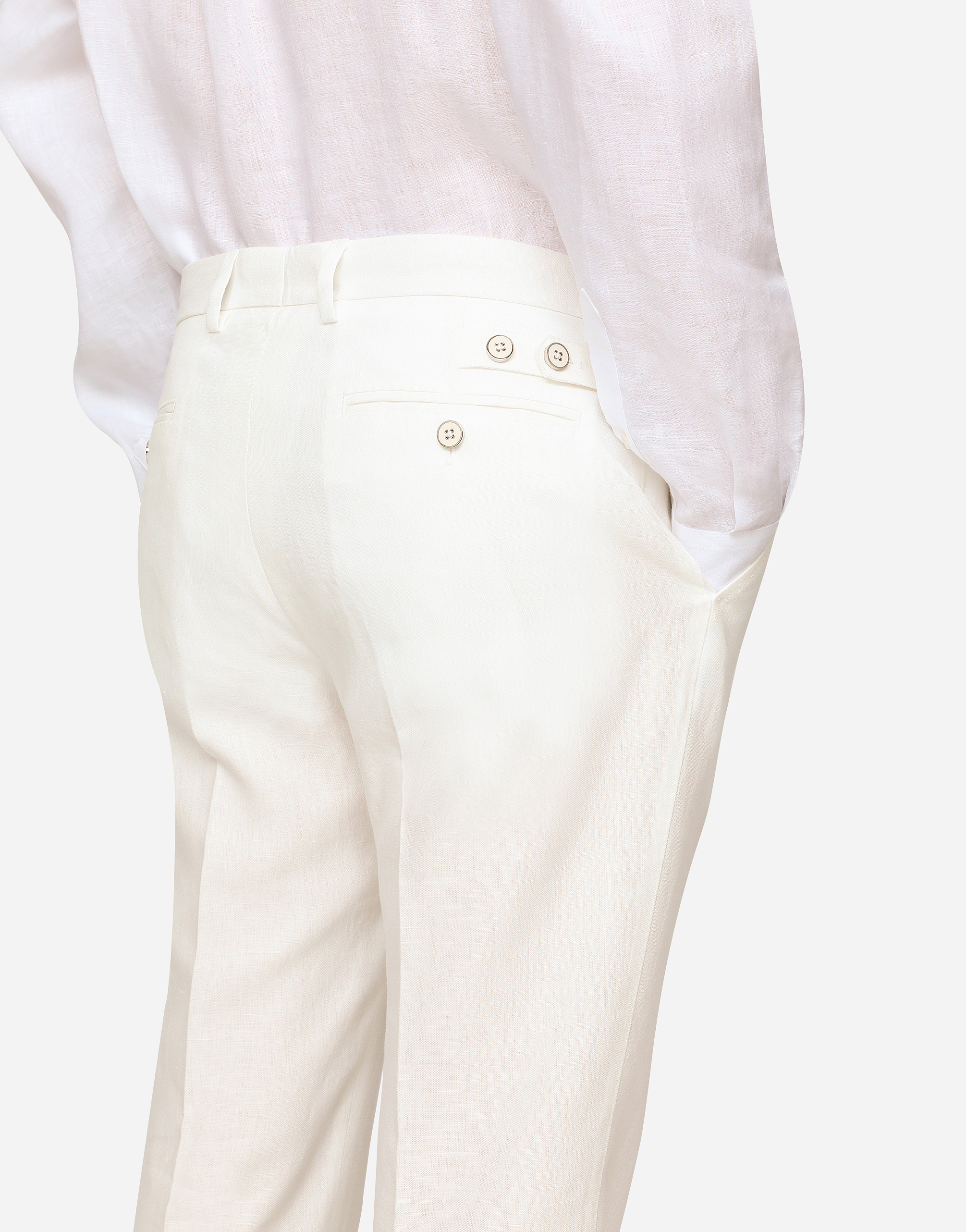 DOLCE & GABBANA LINEN PANTS