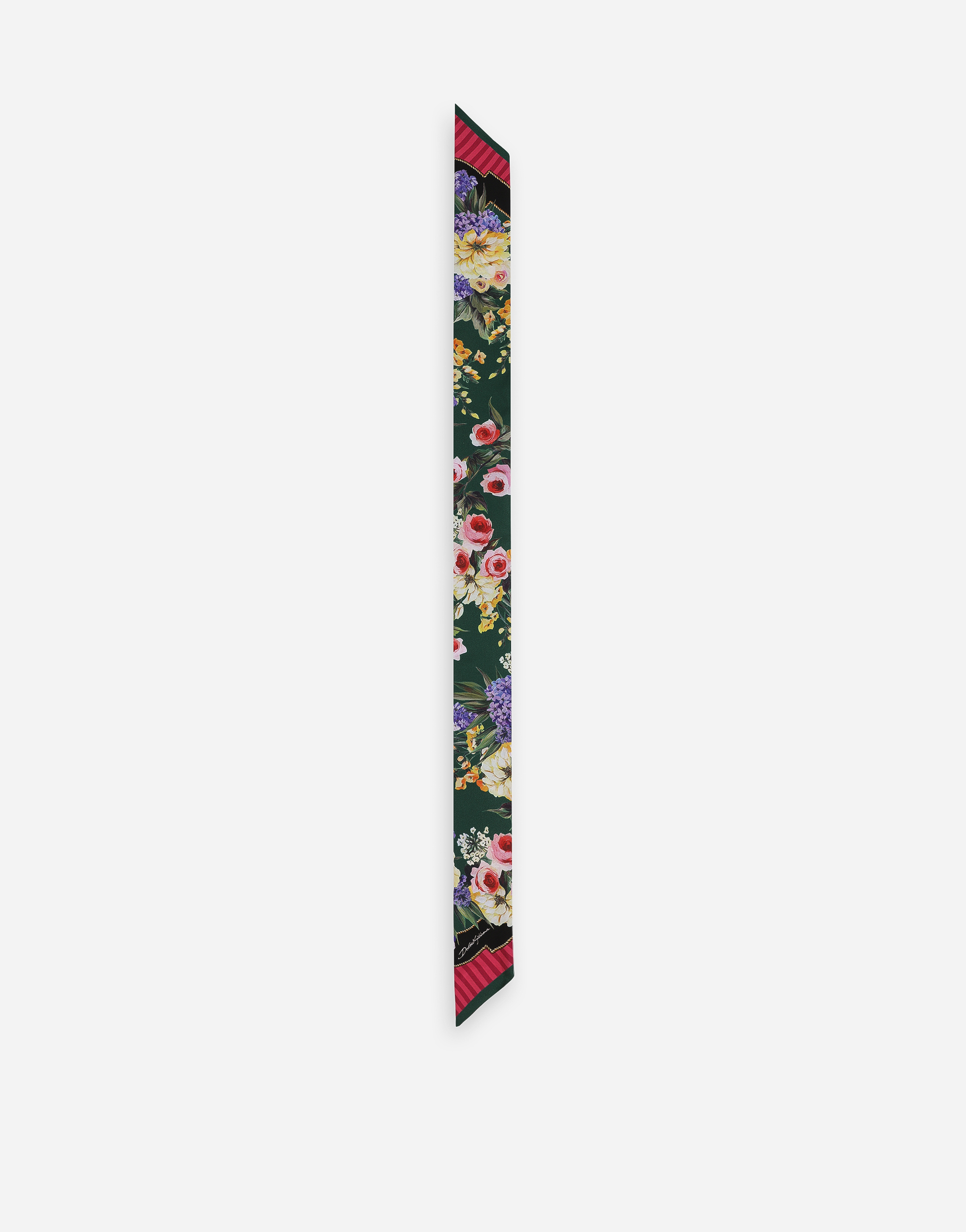 Dolce & Gabbana Garden-print Twill Headscarf (6 X 100)