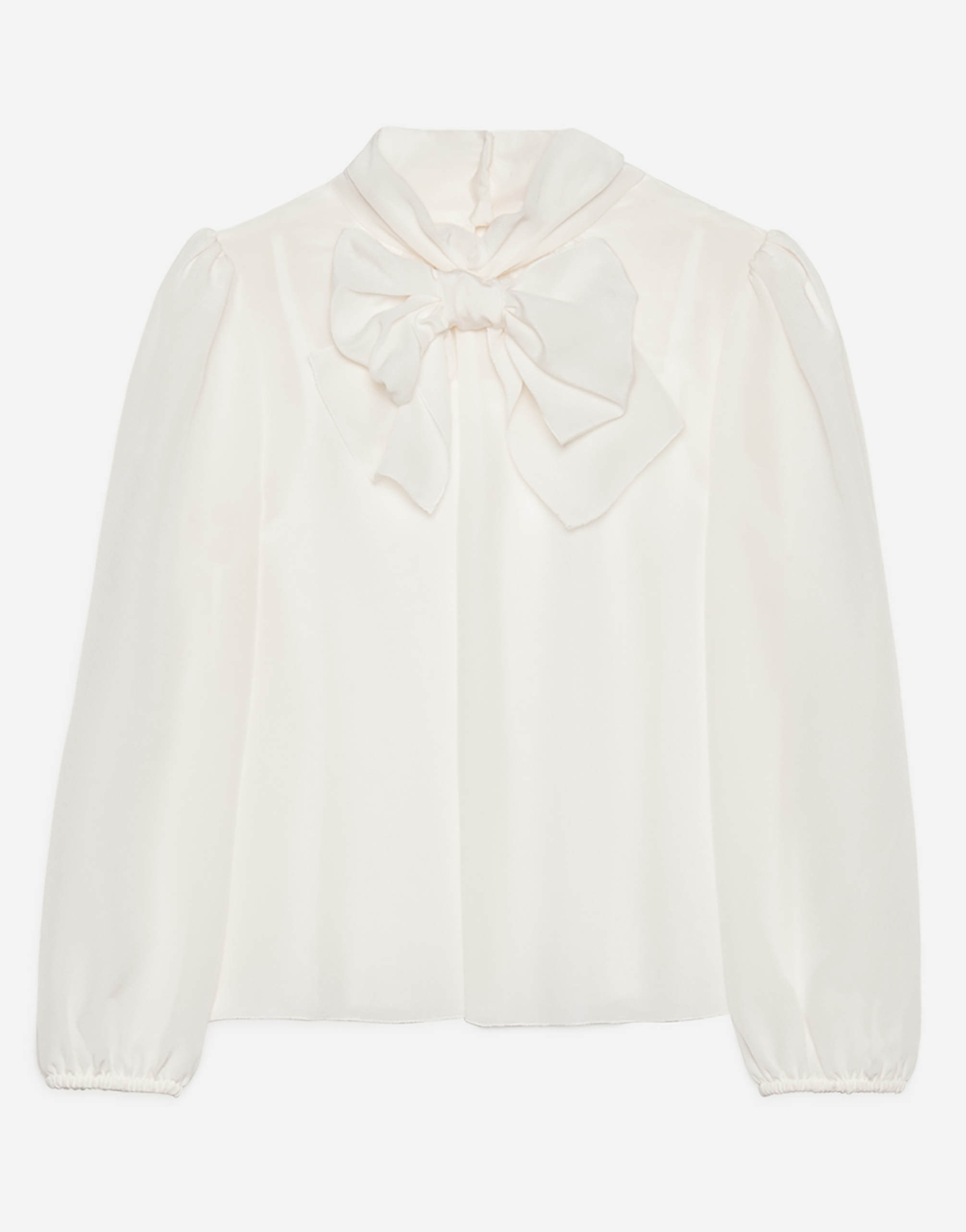 Shop Dolce & Gabbana Crepe De Chine Blouse In White